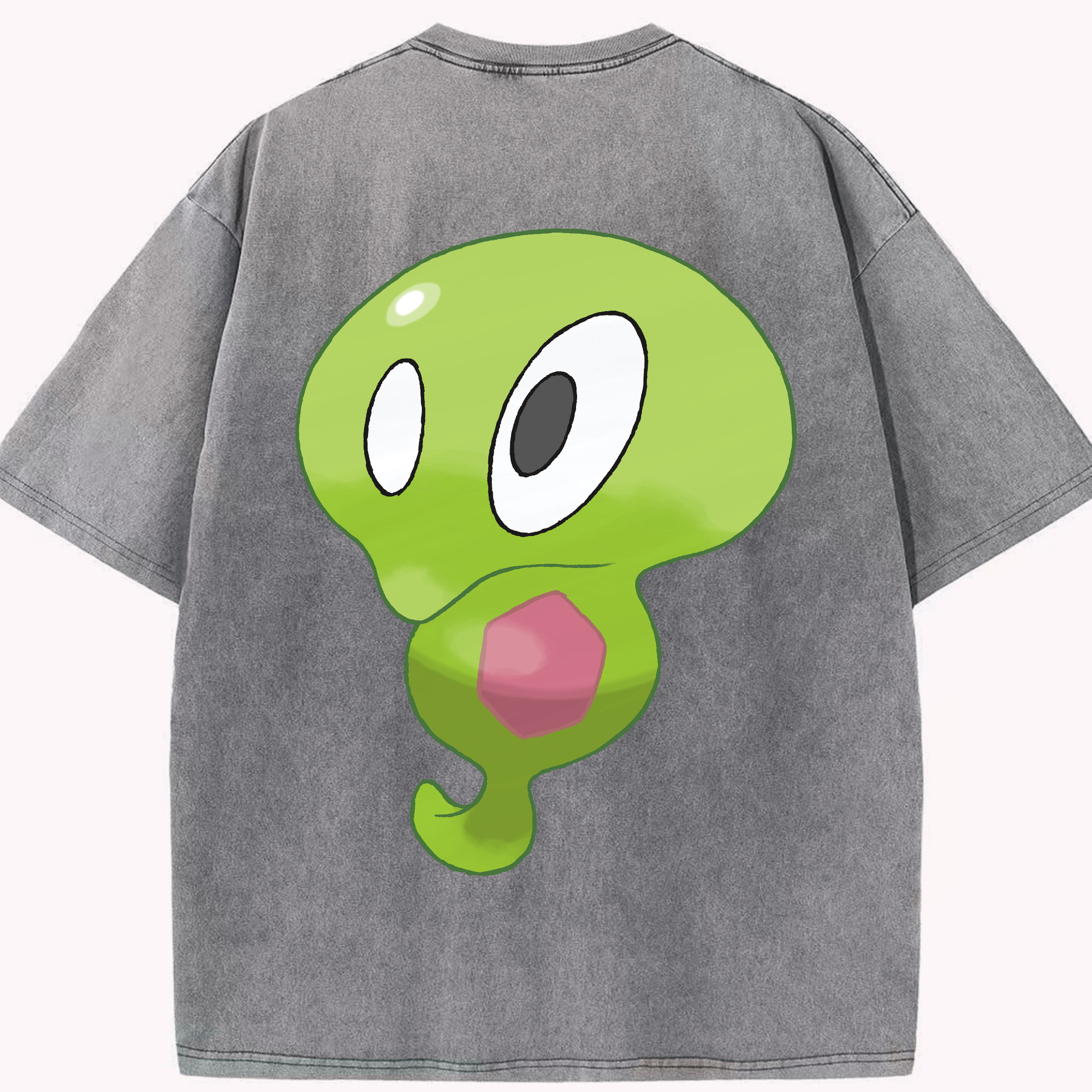 （画像用） ポケットモンスター Pokémon 綿100% ヴィンテージ風 半袖Tシャツ（背面プリント）