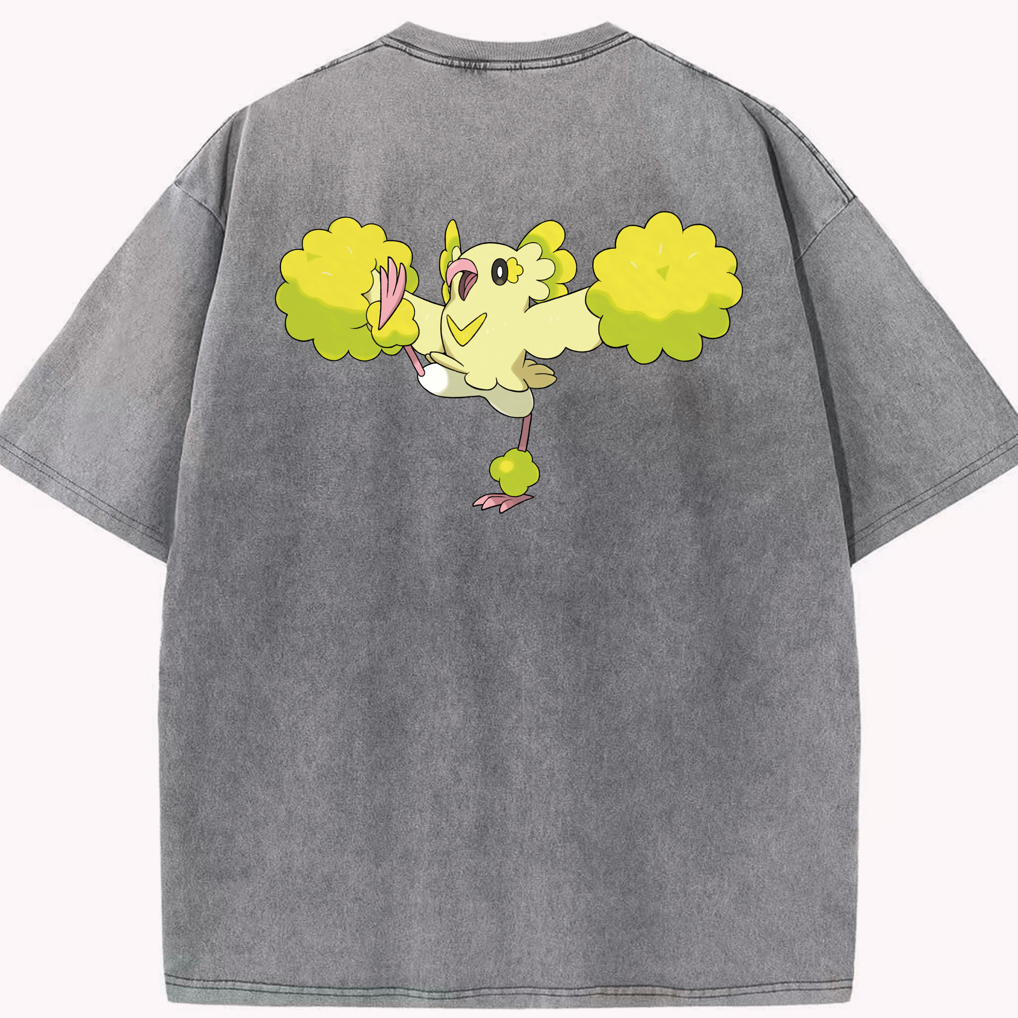 （画像用） ポケットモンスター Pokémon 綿100% ヴィンテージ風 半袖Tシャツ（背面プリント）
