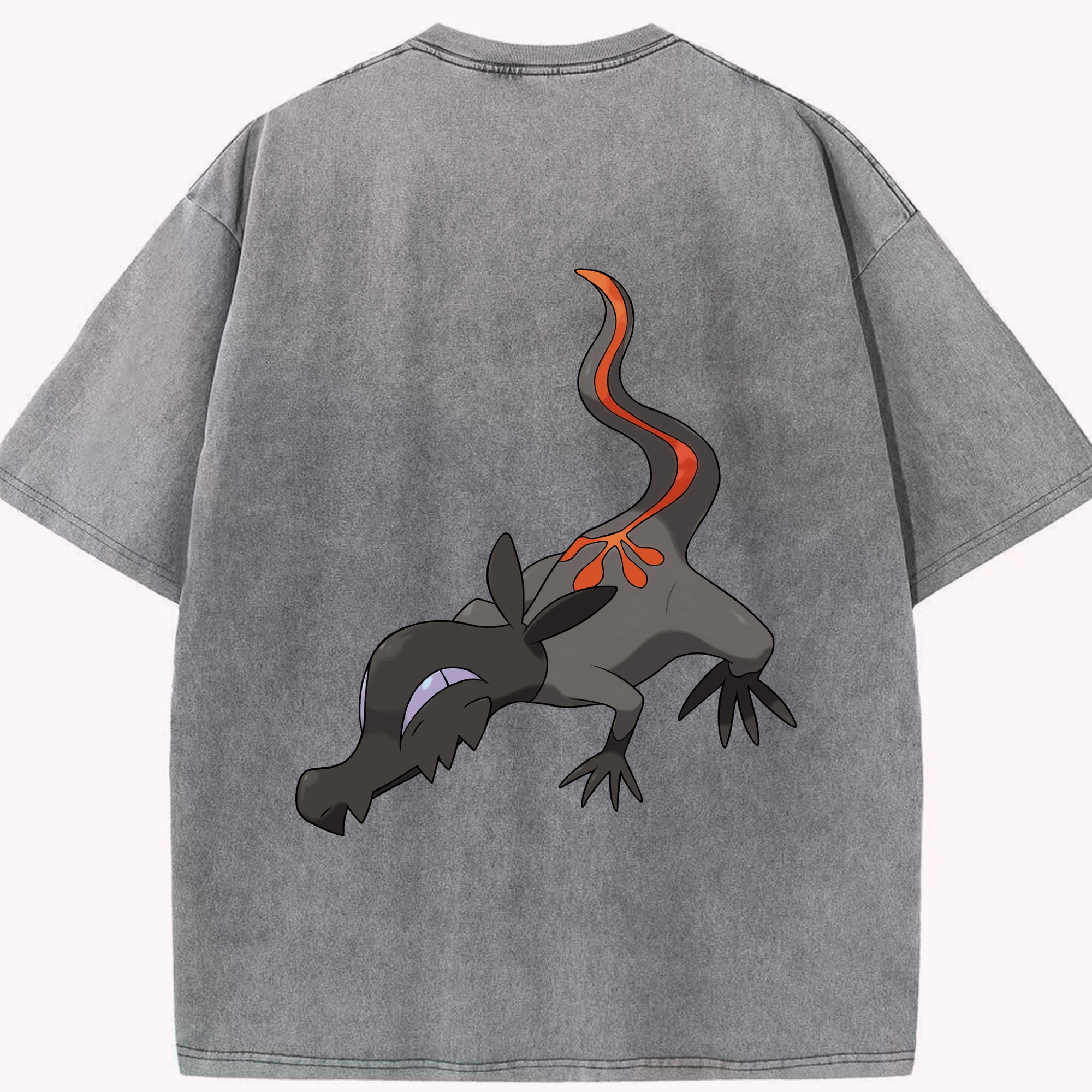 （画像用） ポケットモンスター Pokémon 綿100% ヴィンテージ風 半袖Tシャツ（背面プリント）