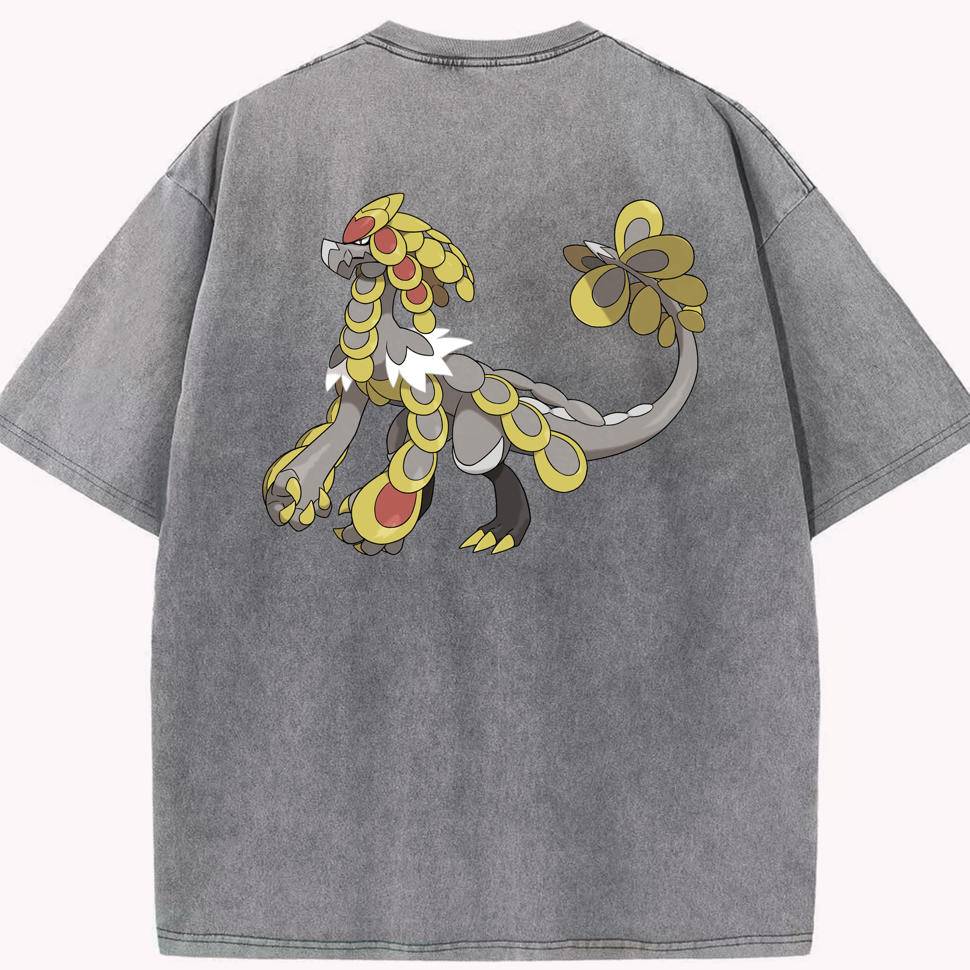 （画像用） ポケットモンスター Pokémon 綿100% ヴィンテージ風 半袖Tシャツ（背面プリント）