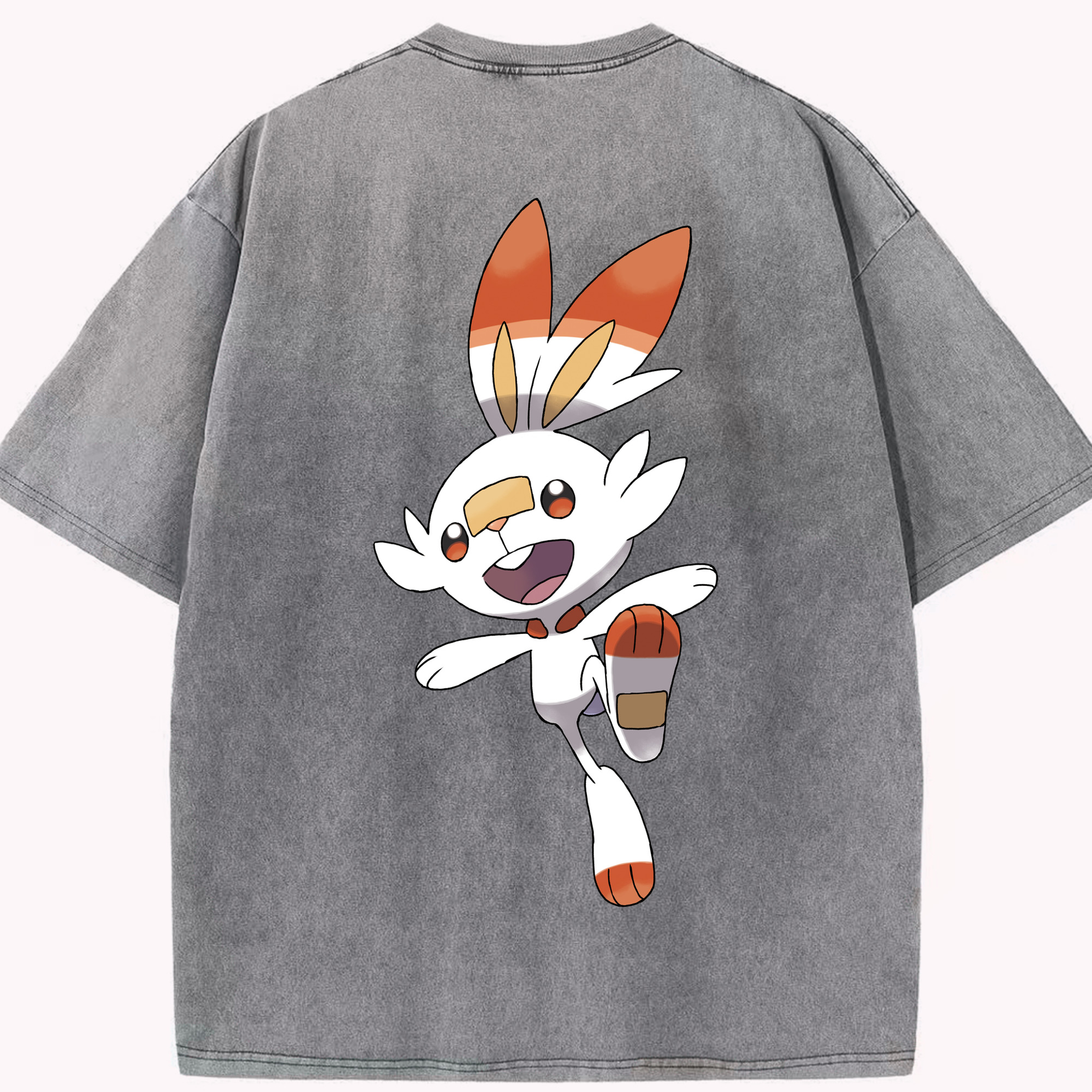 （画像用） ポケットモンスター Pokémon 綿100% ヴィンテージ風 半袖Tシャツ（背面プリント）