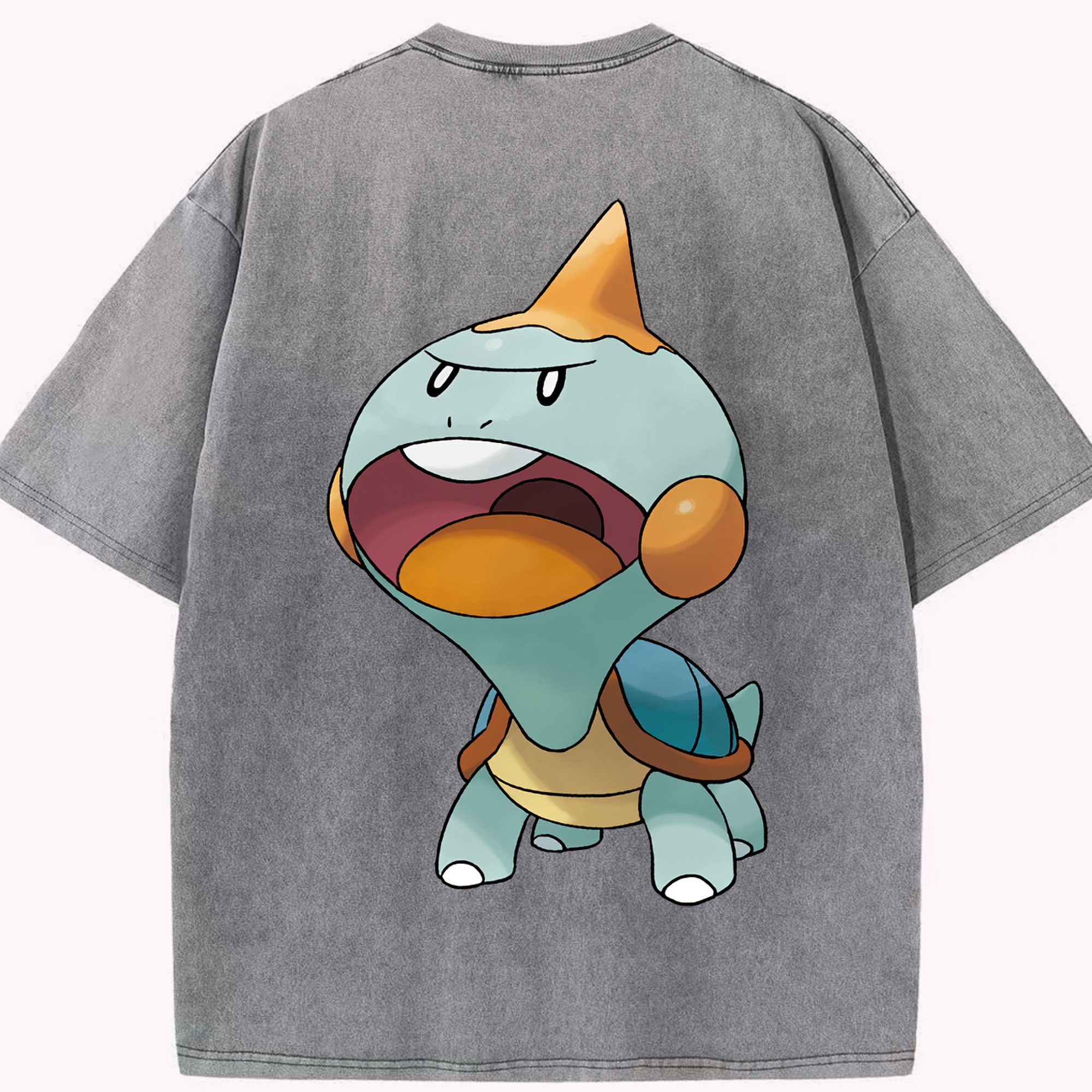 （画像用） ポケットモンスター Pokémon 綿100% ヴィンテージ風 半袖Tシャツ（背面プリント）