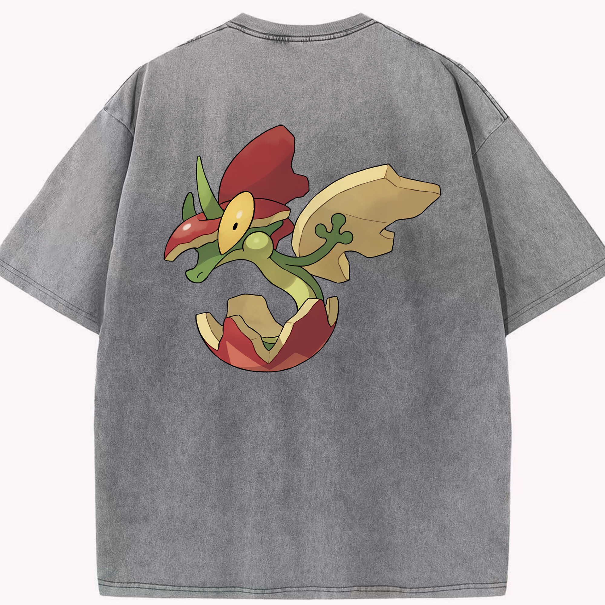 （画像用） ポケットモンスター Pokémon 綿100% ヴィンテージ風 半袖Tシャツ（背面プリント）