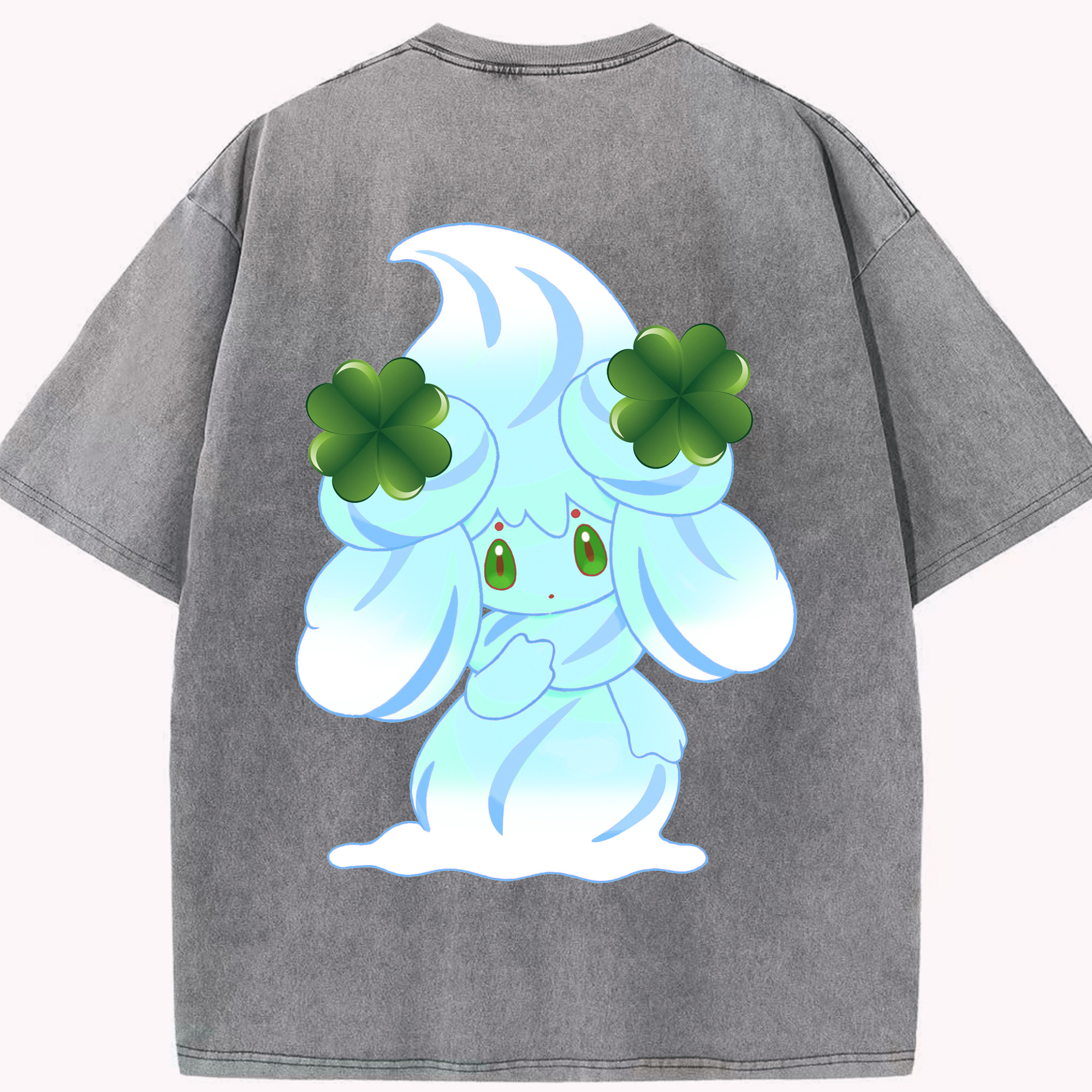 （画像用） ポケットモンスター Pokémon 綿100% ヴィンテージ風 半袖Tシャツ（背面プリント）