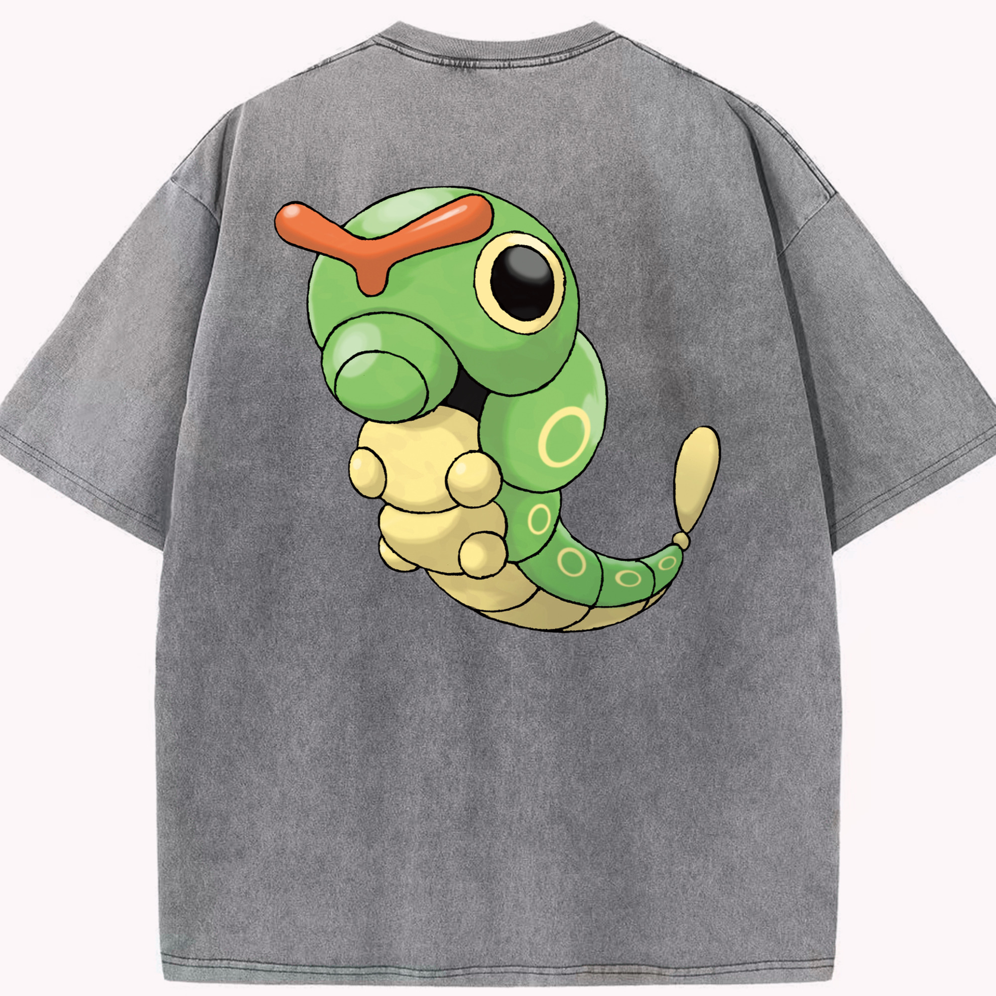 （画像用） ポケットモンスター Pokémon 綿100% ヴィンテージ風 半袖Tシャツ（背面プリント）