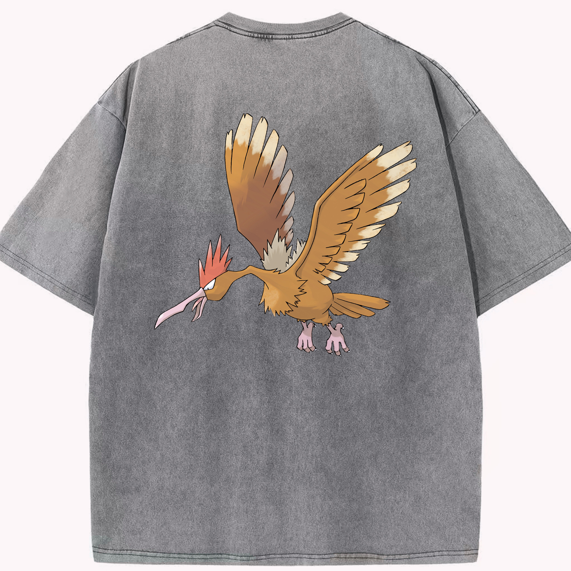 （画像用） ポケットモンスター Pokémon 綿100% ヴィンテージ風 半袖Tシャツ（背面プリント）