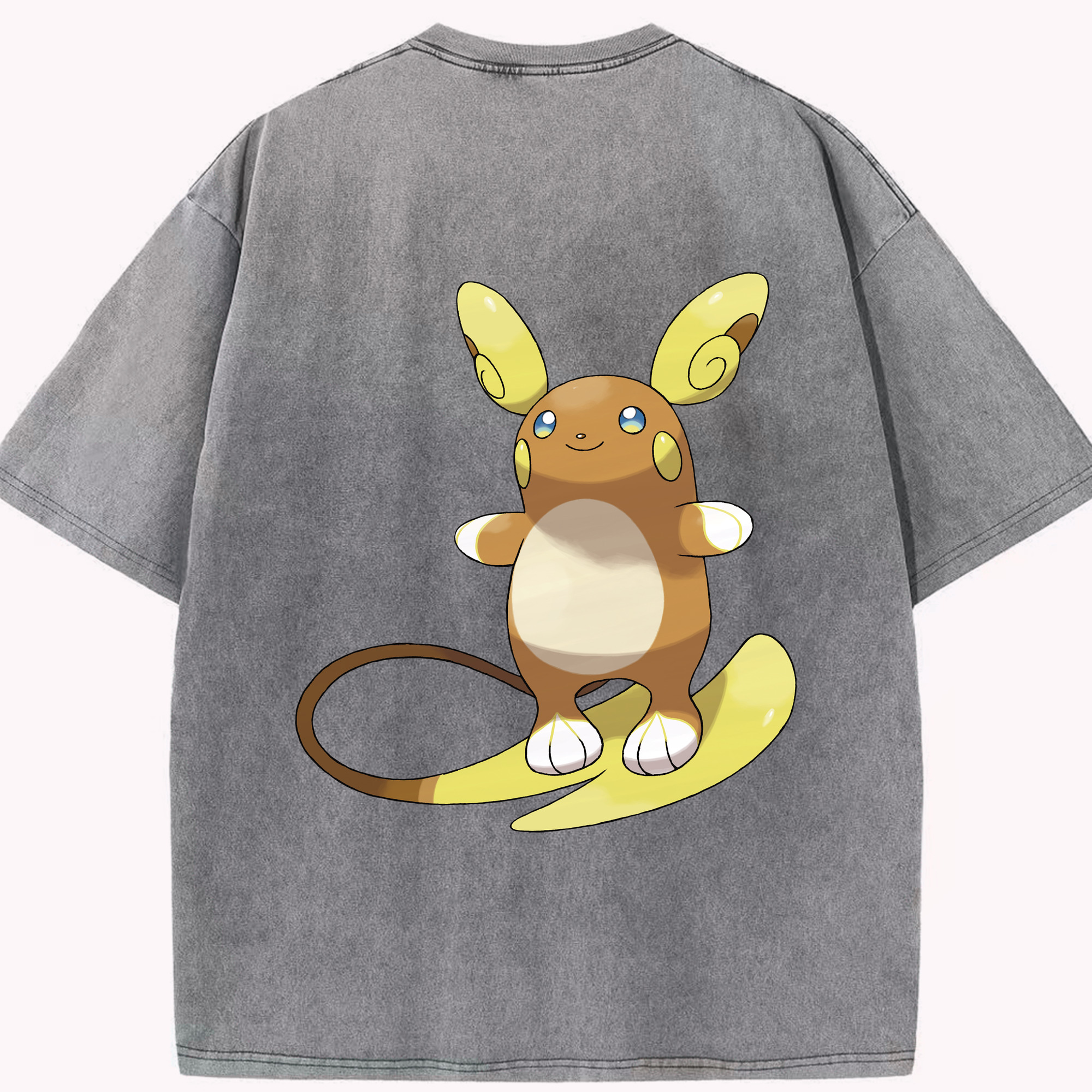 （画像用） ポケットモンスター Pokémon 綿100% ヴィンテージ風 半袖Tシャツ（背面プリント）