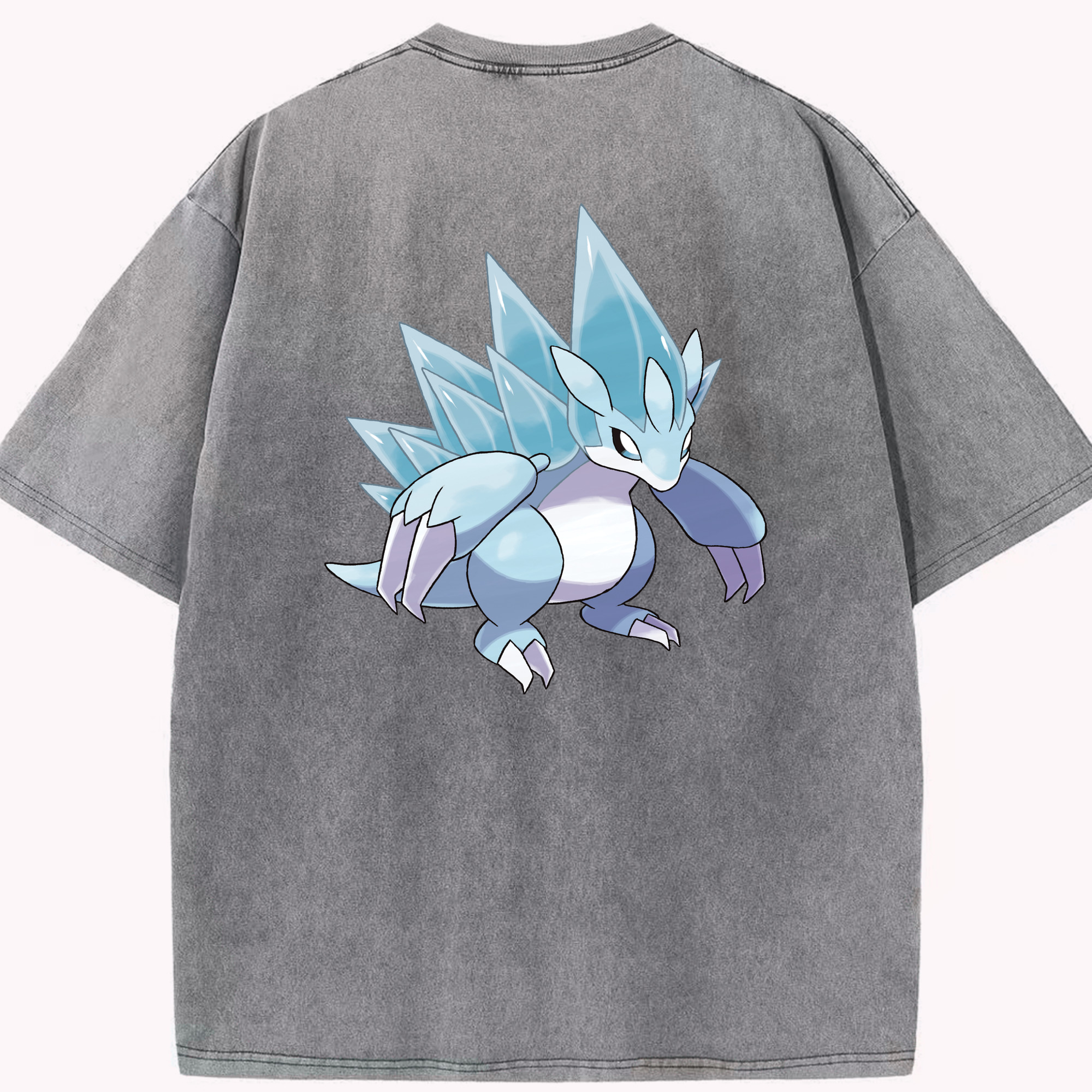（画像用） ポケットモンスター Pokémon 綿100% ヴィンテージ風 半袖Tシャツ（背面プリント）