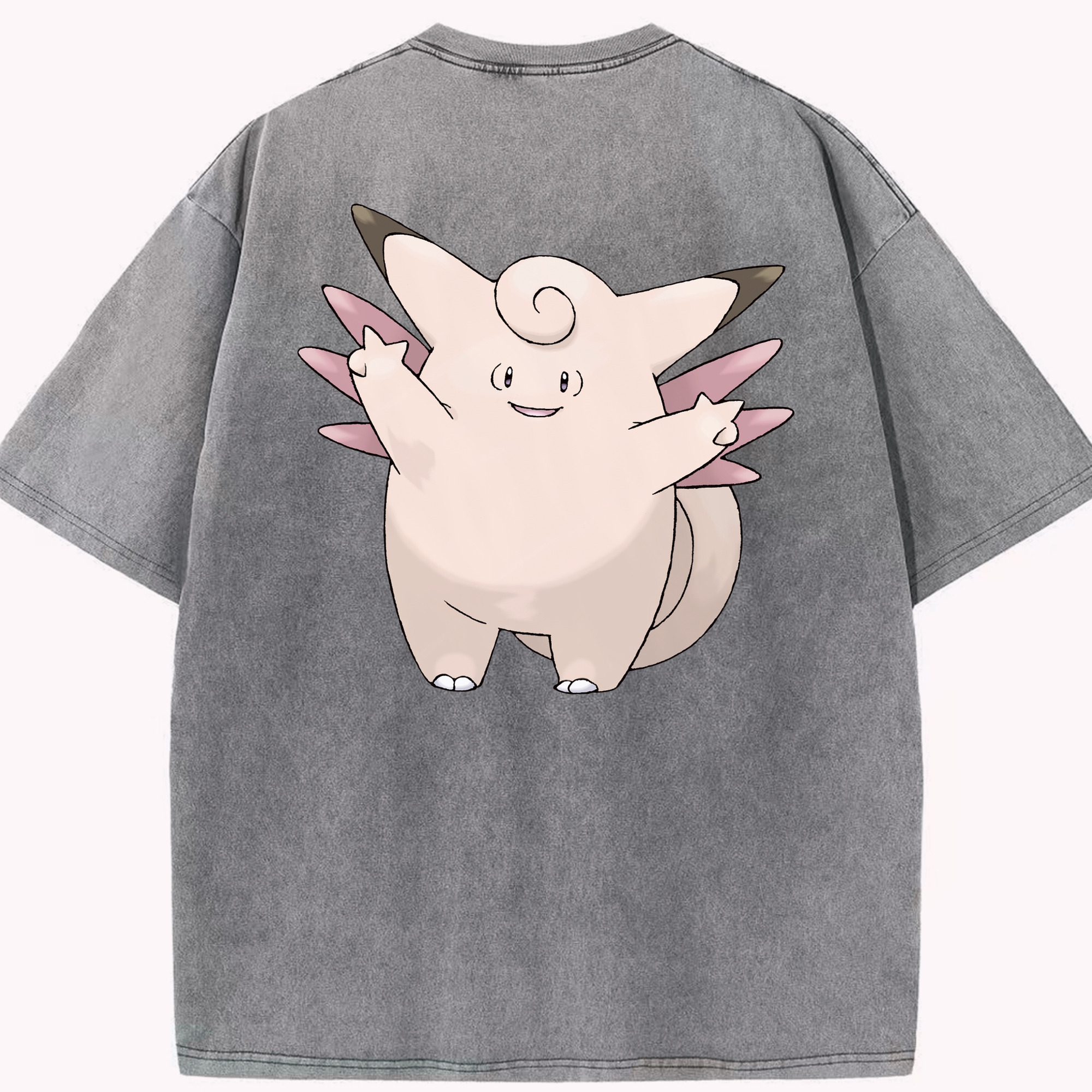 （画像用） ポケットモンスター Pokémon 綿100% ヴィンテージ風 半袖Tシャツ（背面プリント）