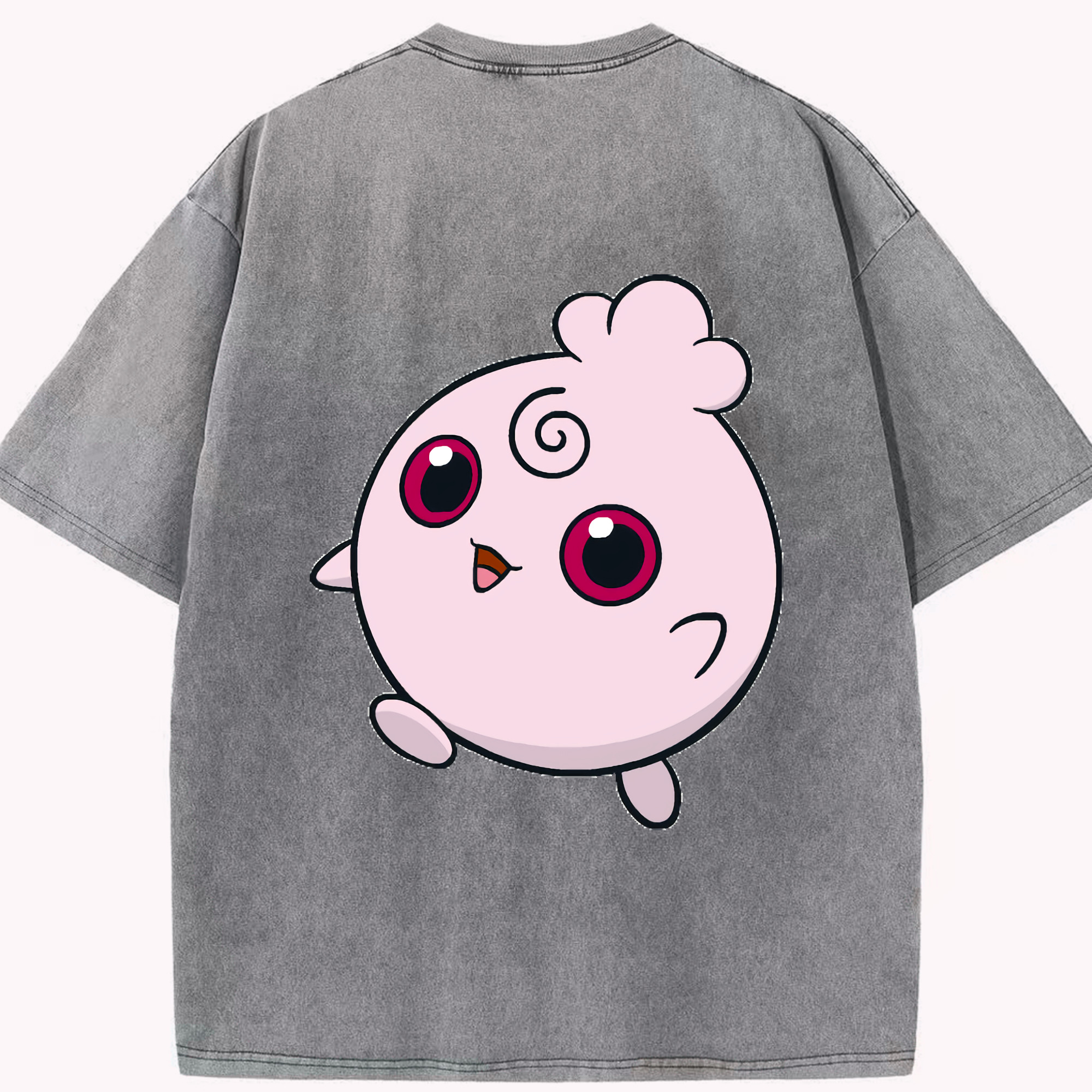 （画像用） ポケットモンスター Pokémon 綿100% ヴィンテージ風 半袖Tシャツ（背面プリント）