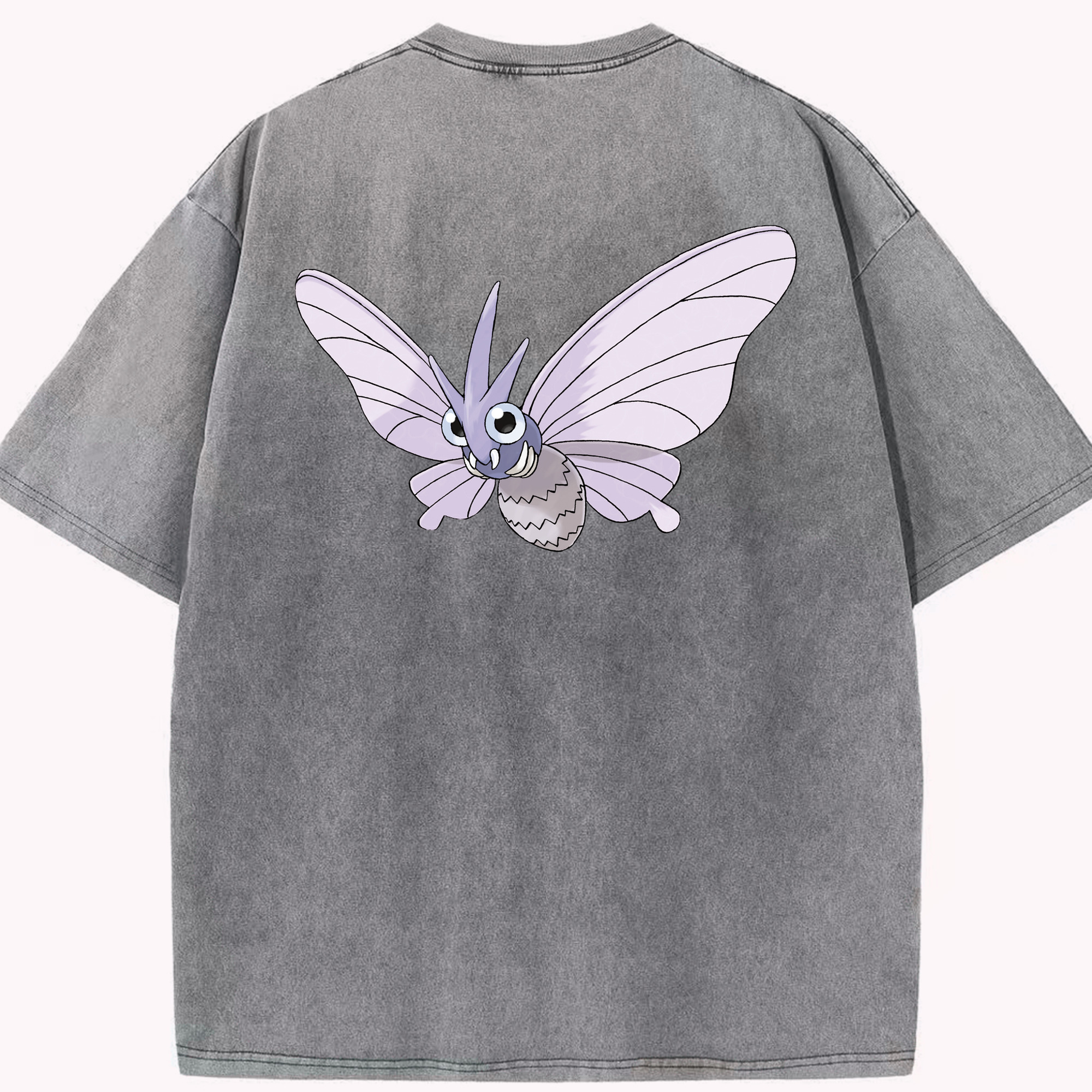 （画像用） ポケットモンスター Pokémon 綿100% ヴィンテージ風 半袖Tシャツ（背面プリント）