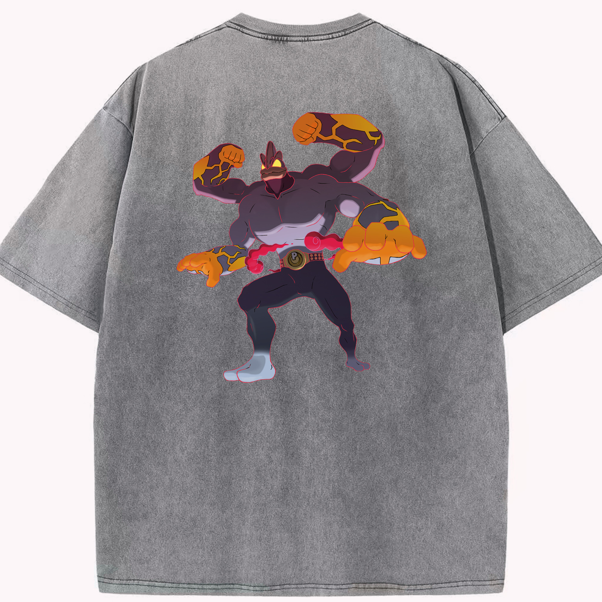 （画像用） ポケットモンスター Pokémon 綿100% ヴィンテージ風 半袖Tシャツ（背面プリント）