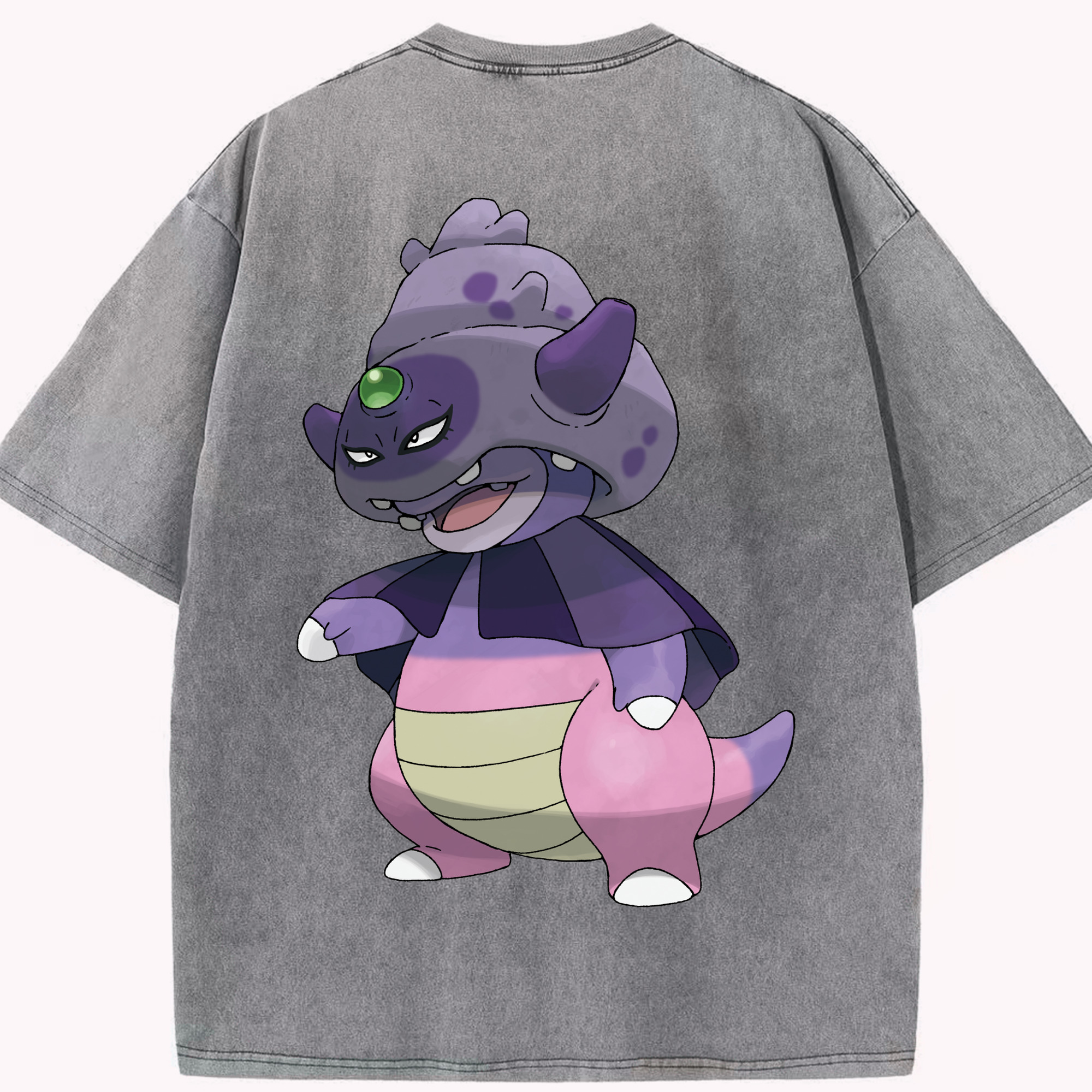 （画像用） ポケットモンスター Pokémon 綿100% ヴィンテージ風 半袖Tシャツ（背面プリント）