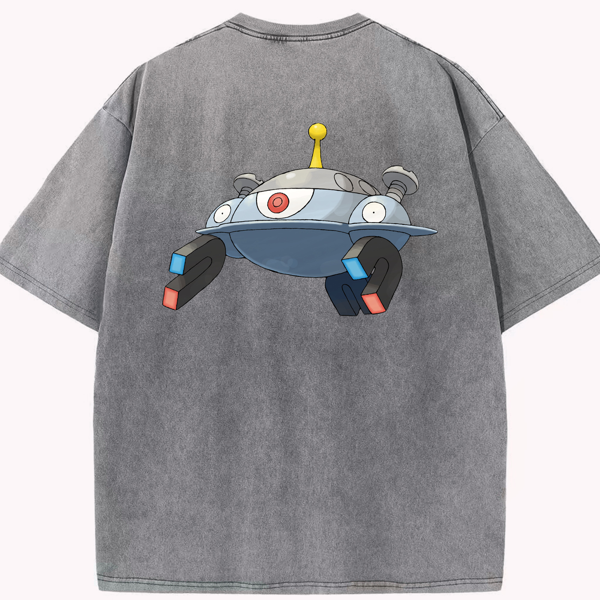 （画像用） ポケットモンスター Pokémon 綿100% ヴィンテージ風 半袖Tシャツ（背面プリント）