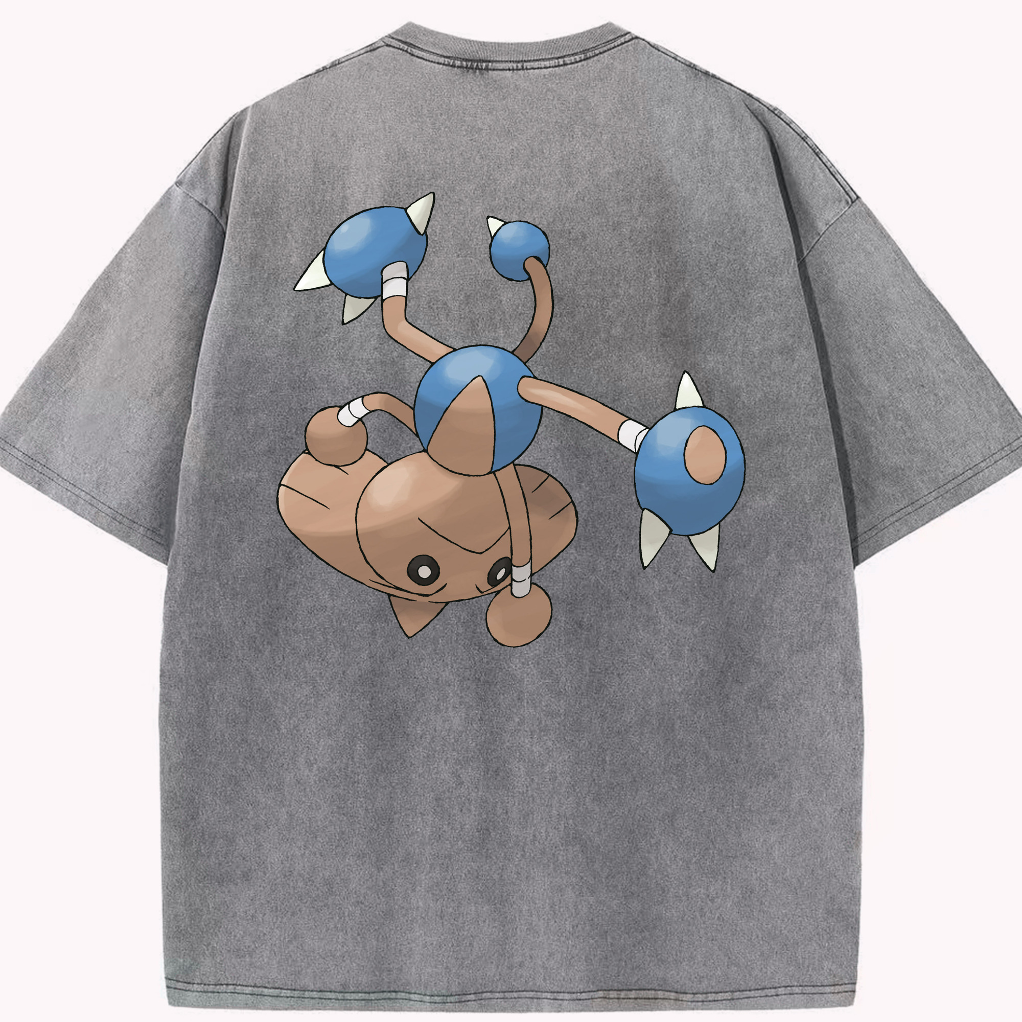（画像用） ポケットモンスター Pokémon 綿100% ヴィンテージ風 半袖Tシャツ（背面プリント）