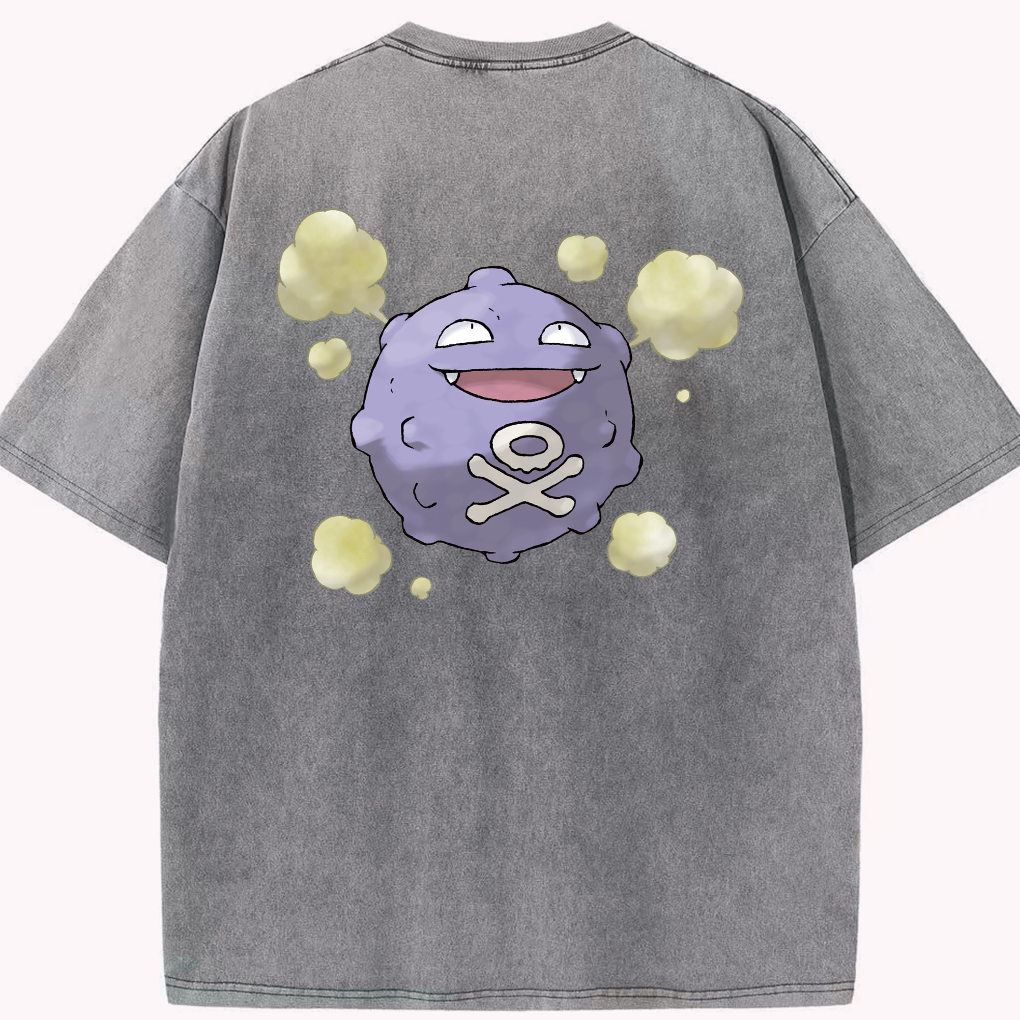 （画像用） ポケットモンスター Pokémon 綿100% ヴィンテージ風 半袖Tシャツ（背面プリント）