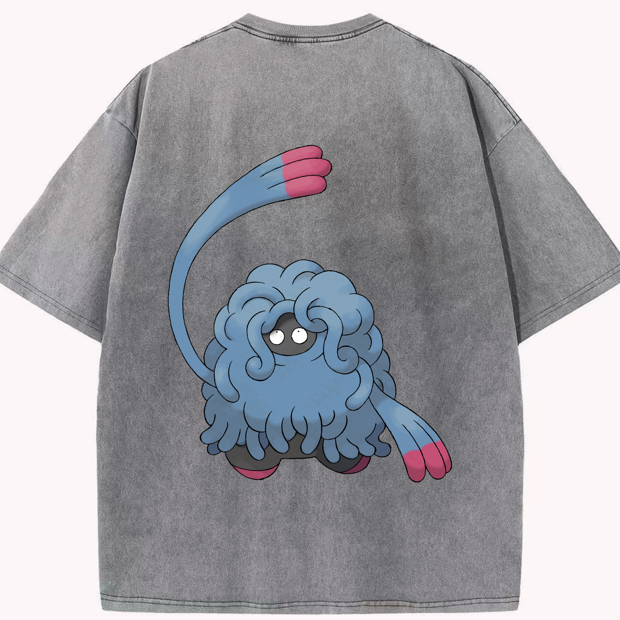 （画像用） ポケットモンスター Pokémon 綿100% ヴィンテージ風 半袖Tシャツ（背面プリント）