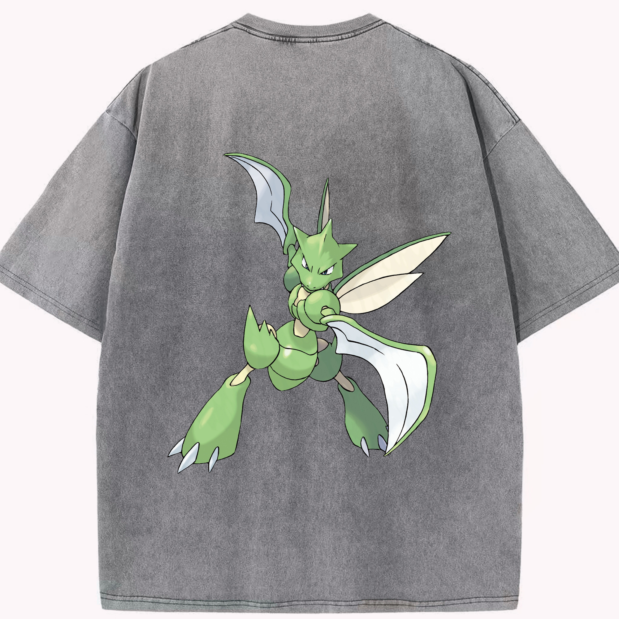 （画像用） ポケットモンスター Pokémon 綿100% ヴィンテージ風 半袖Tシャツ（背面プリント）