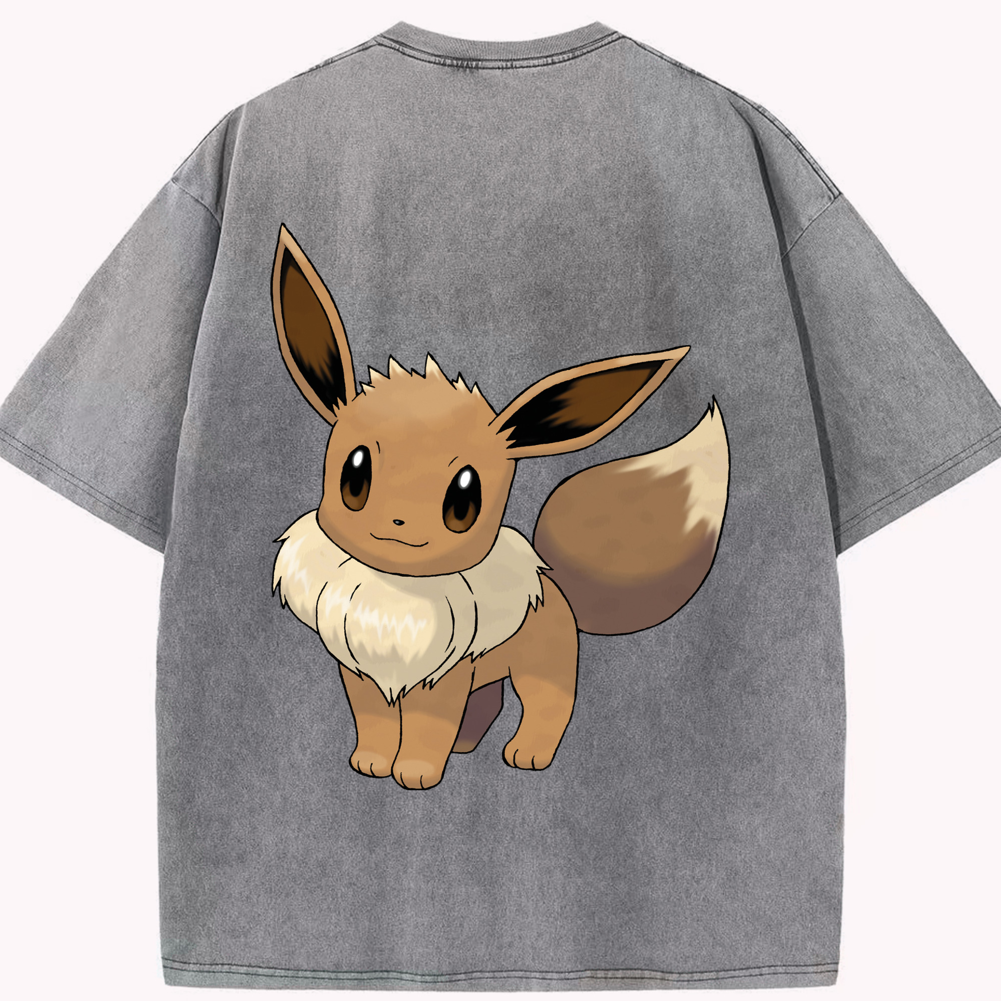 （画像用） ポケットモンスター Pokémon 綿100% ヴィンテージ風 半袖Tシャツ（背面プリント）