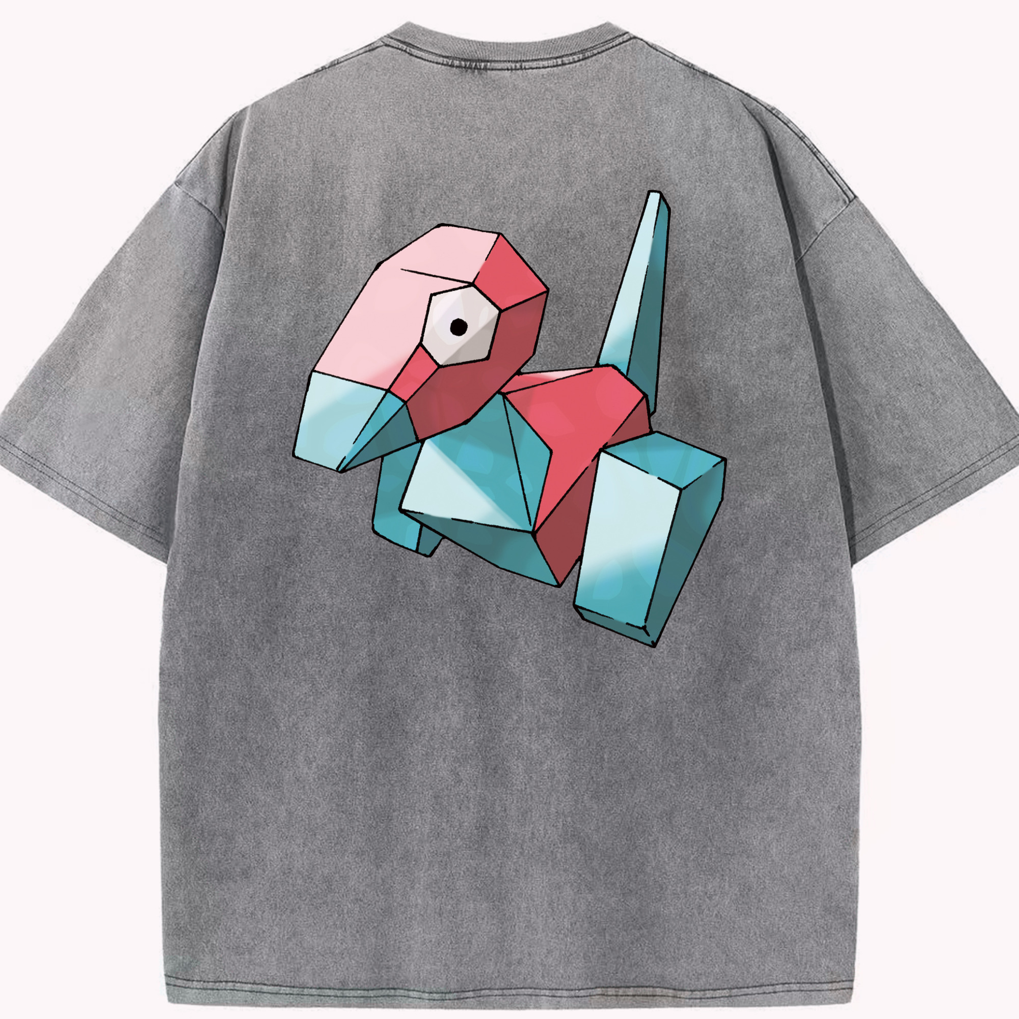 （画像用） ポケットモンスター Pokémon 綿100% ヴィンテージ風 半袖Tシャツ（背面プリント）