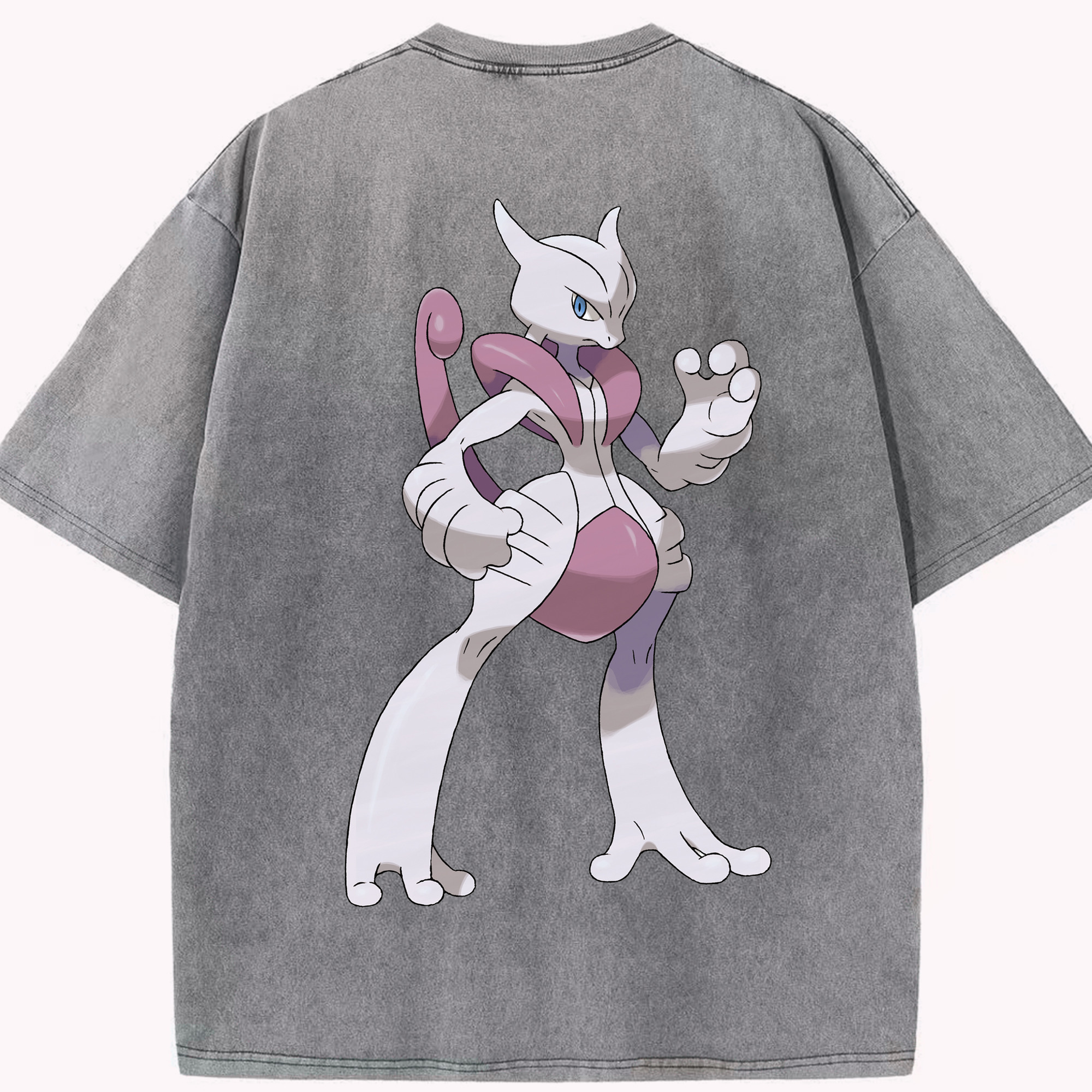 （画像用） ポケットモンスター Pokémon 綿100% ヴィンテージ風 半袖Tシャツ（背面プリント）