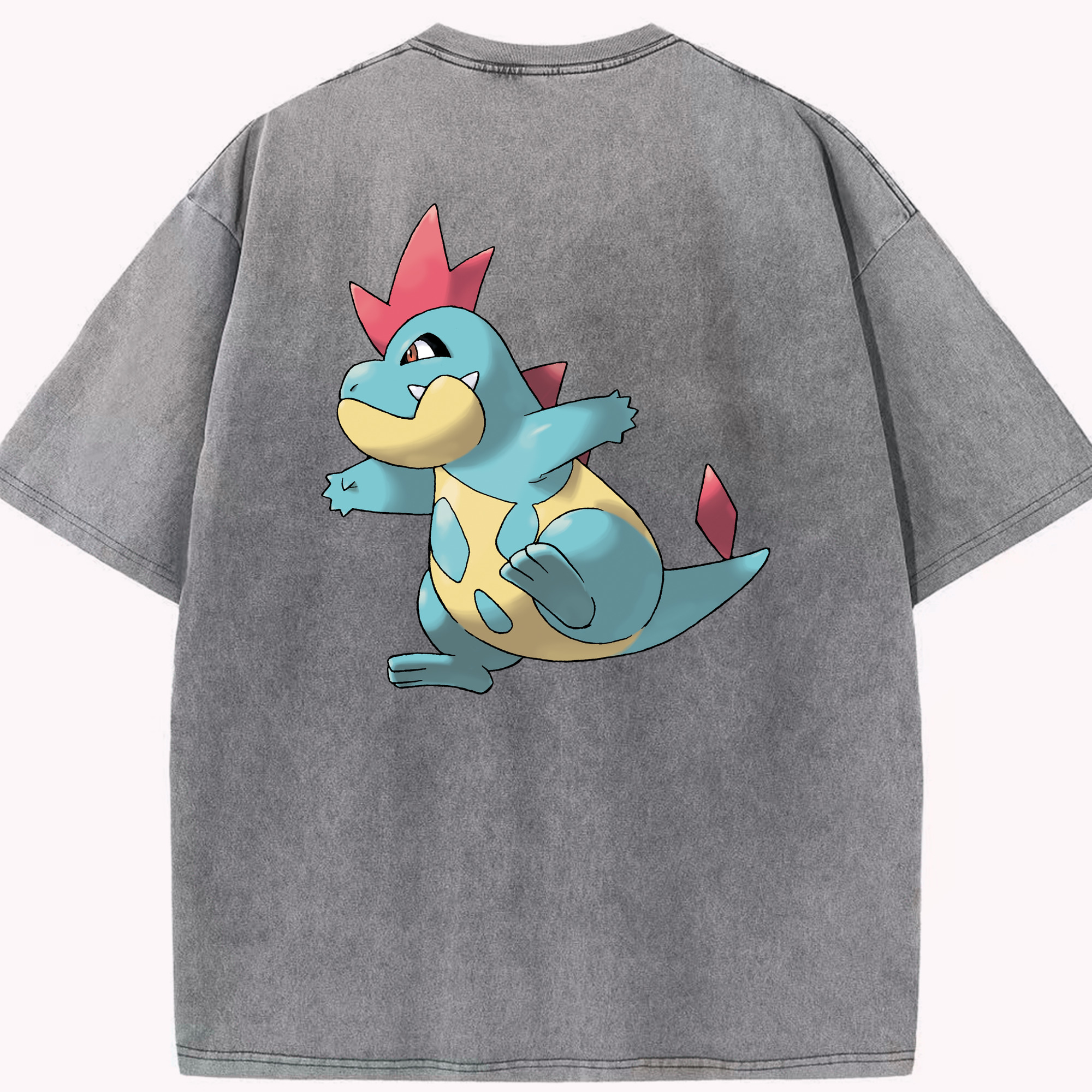 （画像用） ポケットモンスター Pokémon 綿100% ヴィンテージ風 半袖Tシャツ（背面プリント）