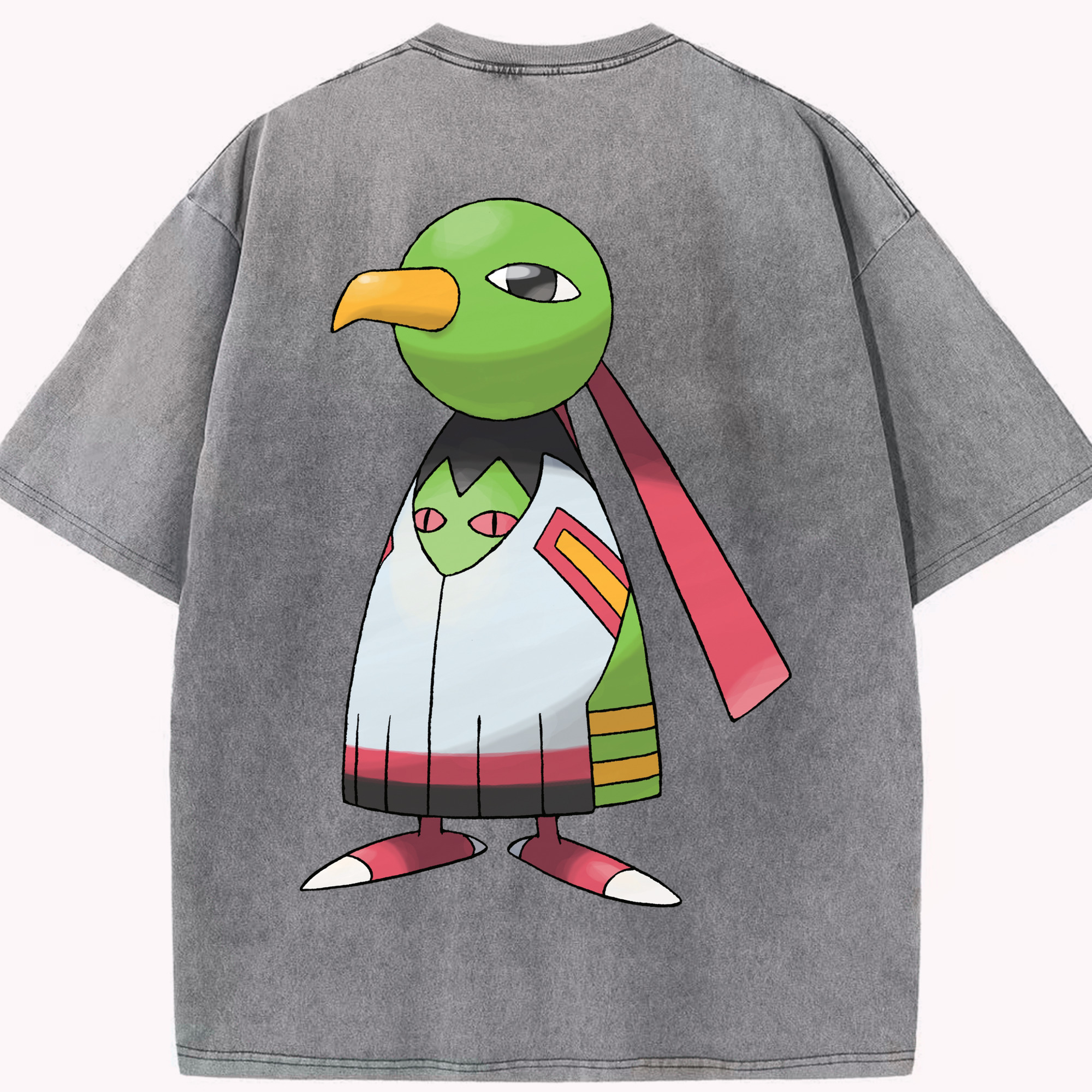 （画像用） ポケットモンスター Pokémon 綿100% ヴィンテージ風 半袖Tシャツ（背面プリント）