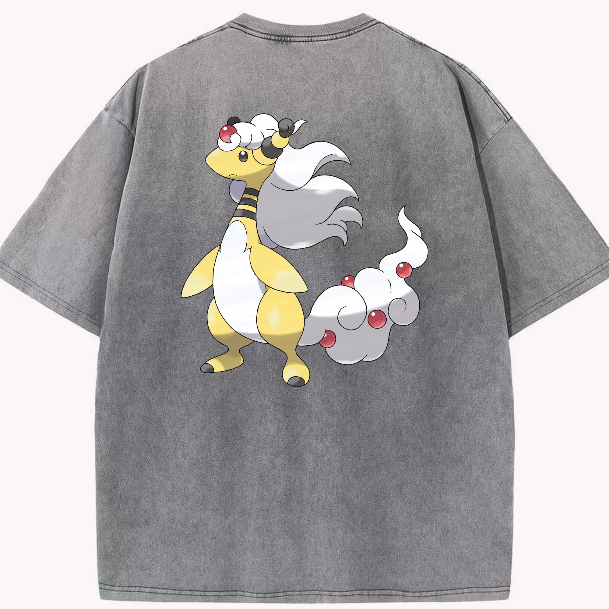 （画像用） ポケットモンスター Pokémon 綿100% ヴィンテージ風 半袖Tシャツ（背面プリント）