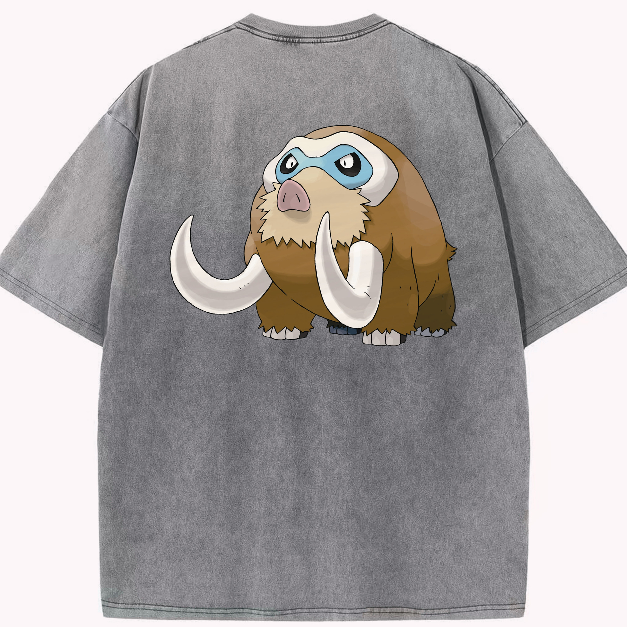 （画像用） ポケットモンスター Pokémon 綿100% ヴィンテージ風 半袖Tシャツ（背面プリント）