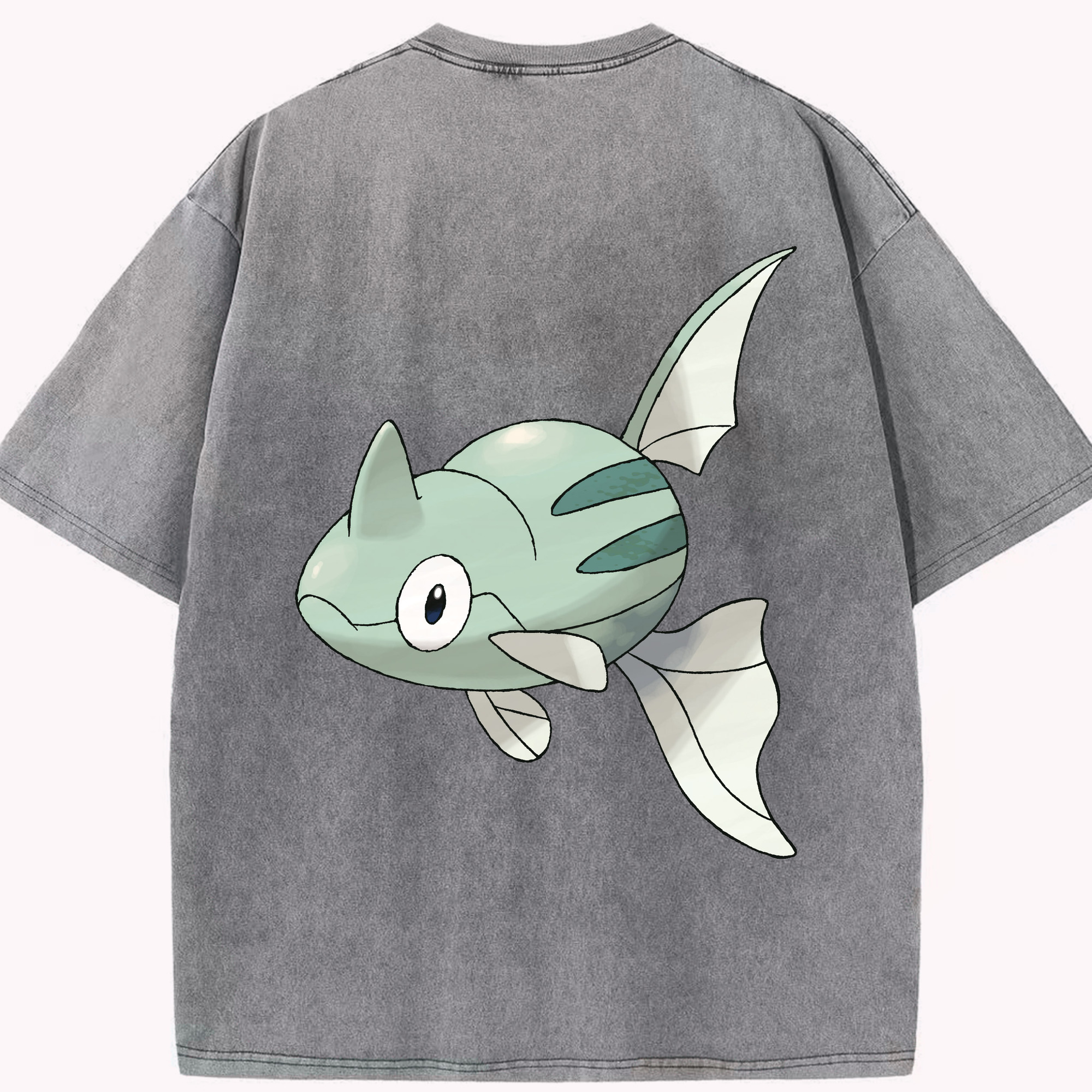 （画像用） ポケットモンスター Pokémon 綿100% ヴィンテージ風 半袖Tシャツ（背面プリント）