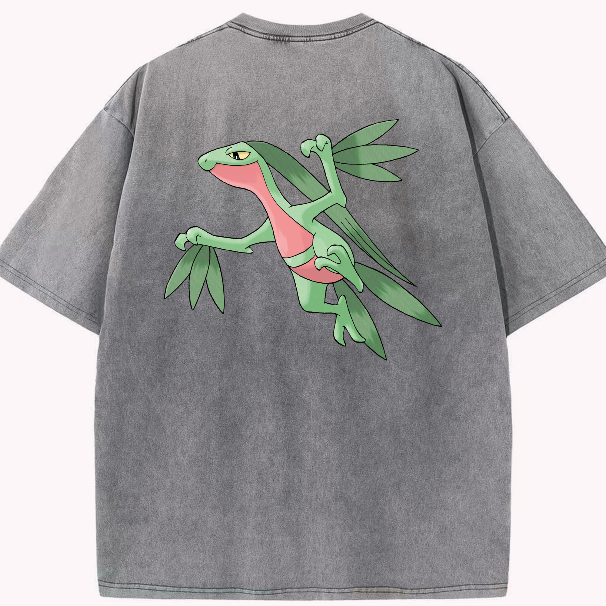 （画像用） ポケットモンスター Pokémon 綿100% ヴィンテージ風 半袖Tシャツ（背面プリント）