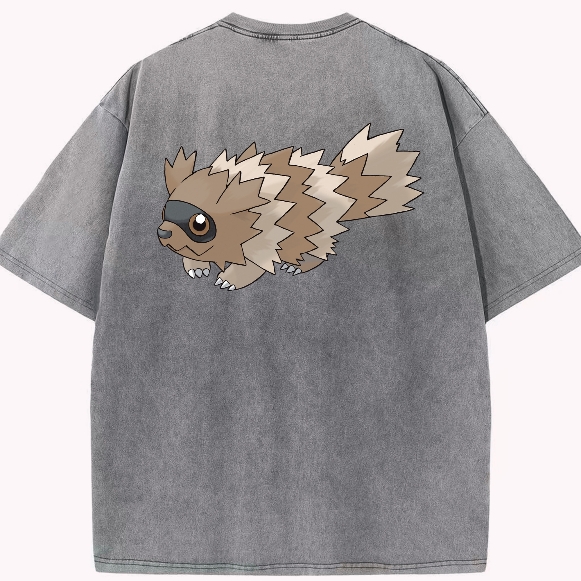 （画像用） ポケットモンスター Pokémon 綿100% ヴィンテージ風 半袖Tシャツ（背面プリント）