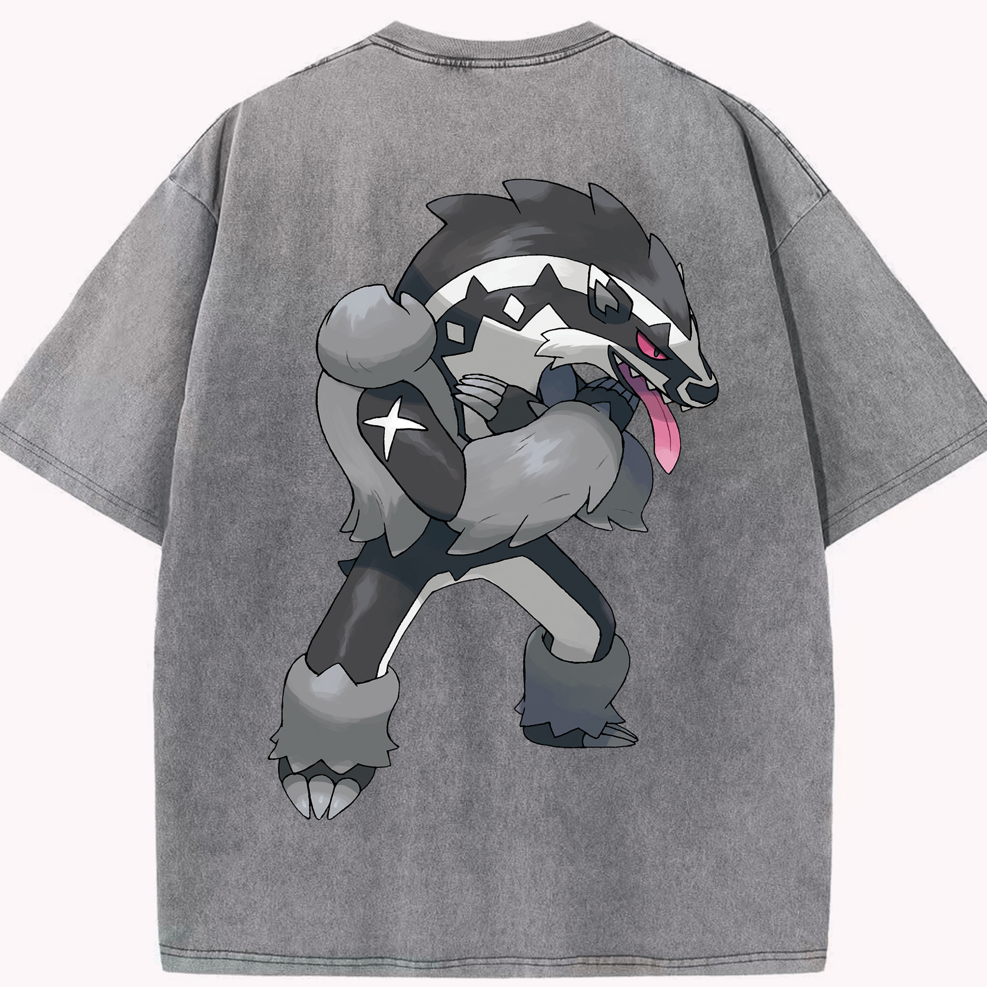（画像用） ポケットモンスター Pokémon 綿100% ヴィンテージ風 半袖Tシャツ（背面プリント）