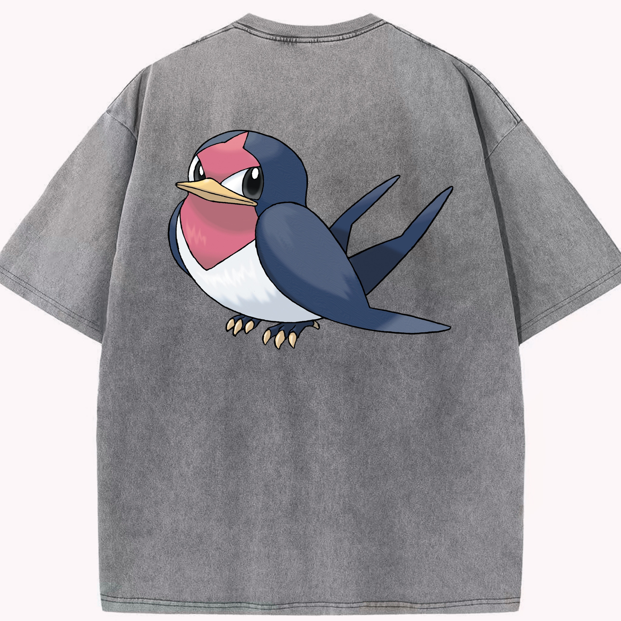 （画像用） ポケットモンスター Pokémon 綿100% ヴィンテージ風 半袖Tシャツ（背面プリント）