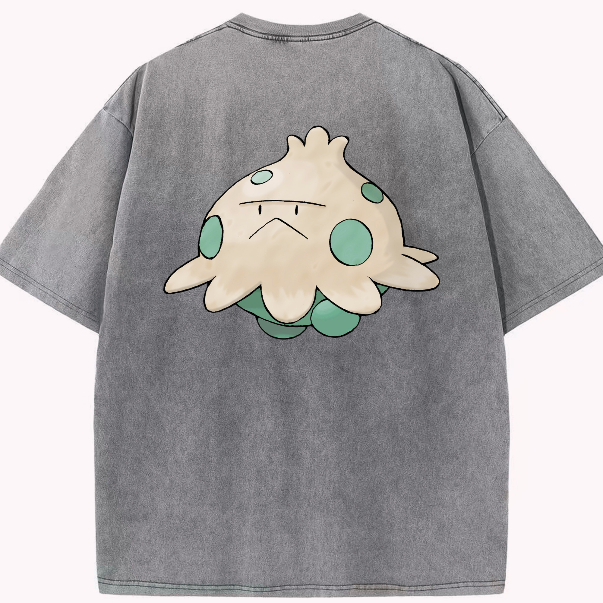 （画像用） ポケットモンスター Pokémon 綿100% ヴィンテージ風 半袖Tシャツ（背面プリント）