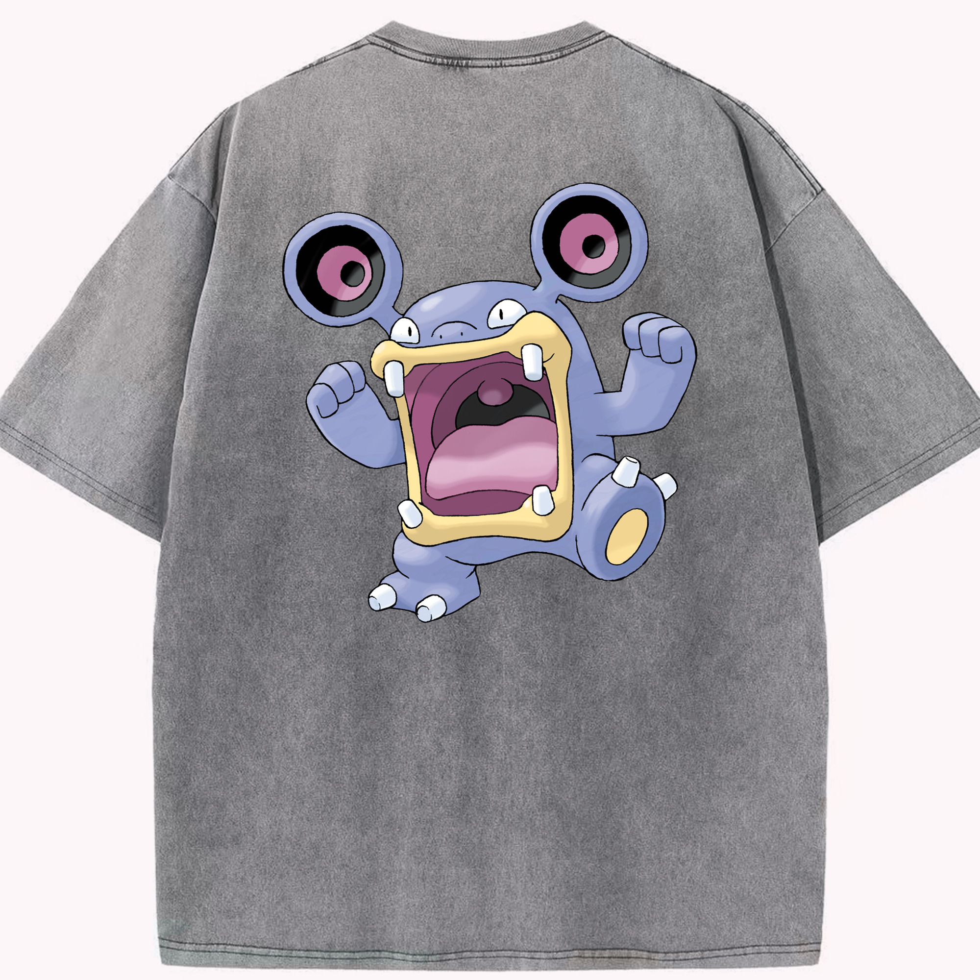 （画像用） ポケットモンスター Pokémon 綿100% ヴィンテージ風 半袖Tシャツ（背面プリント）