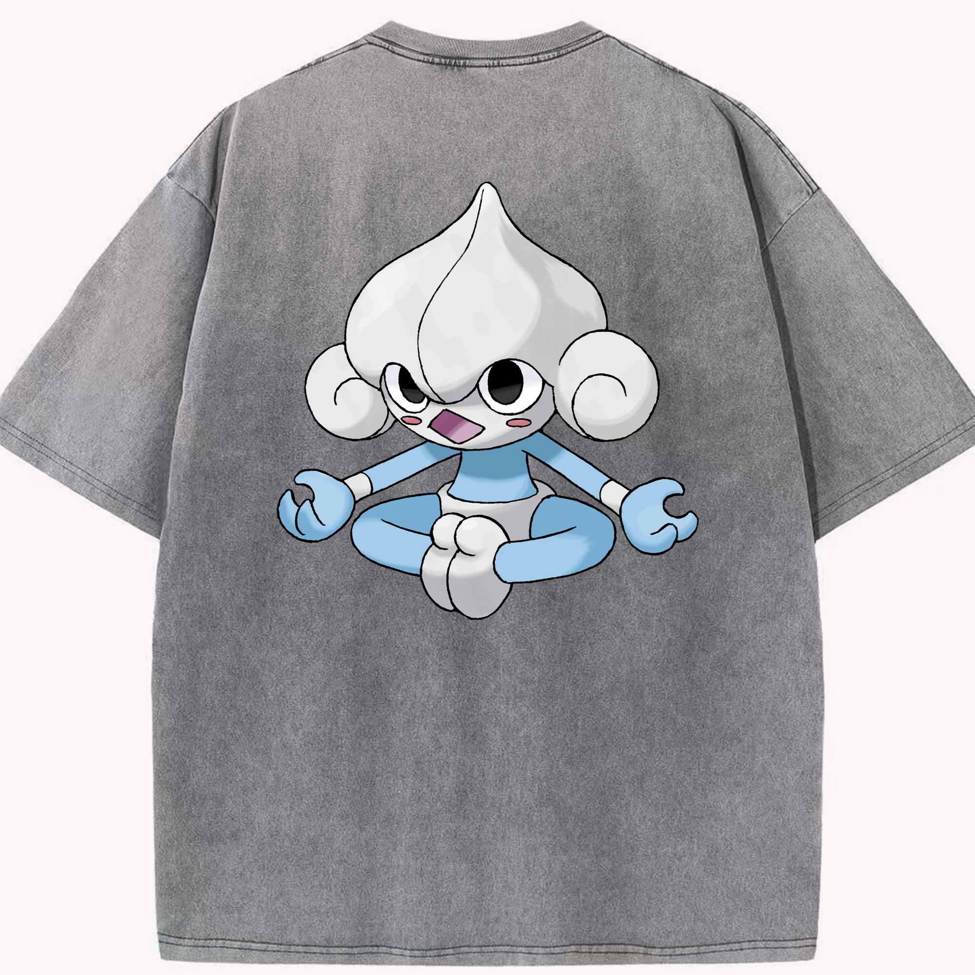 （画像用） ポケットモンスター Pokémon 綿100% ヴィンテージ風 半袖Tシャツ（背面プリント）