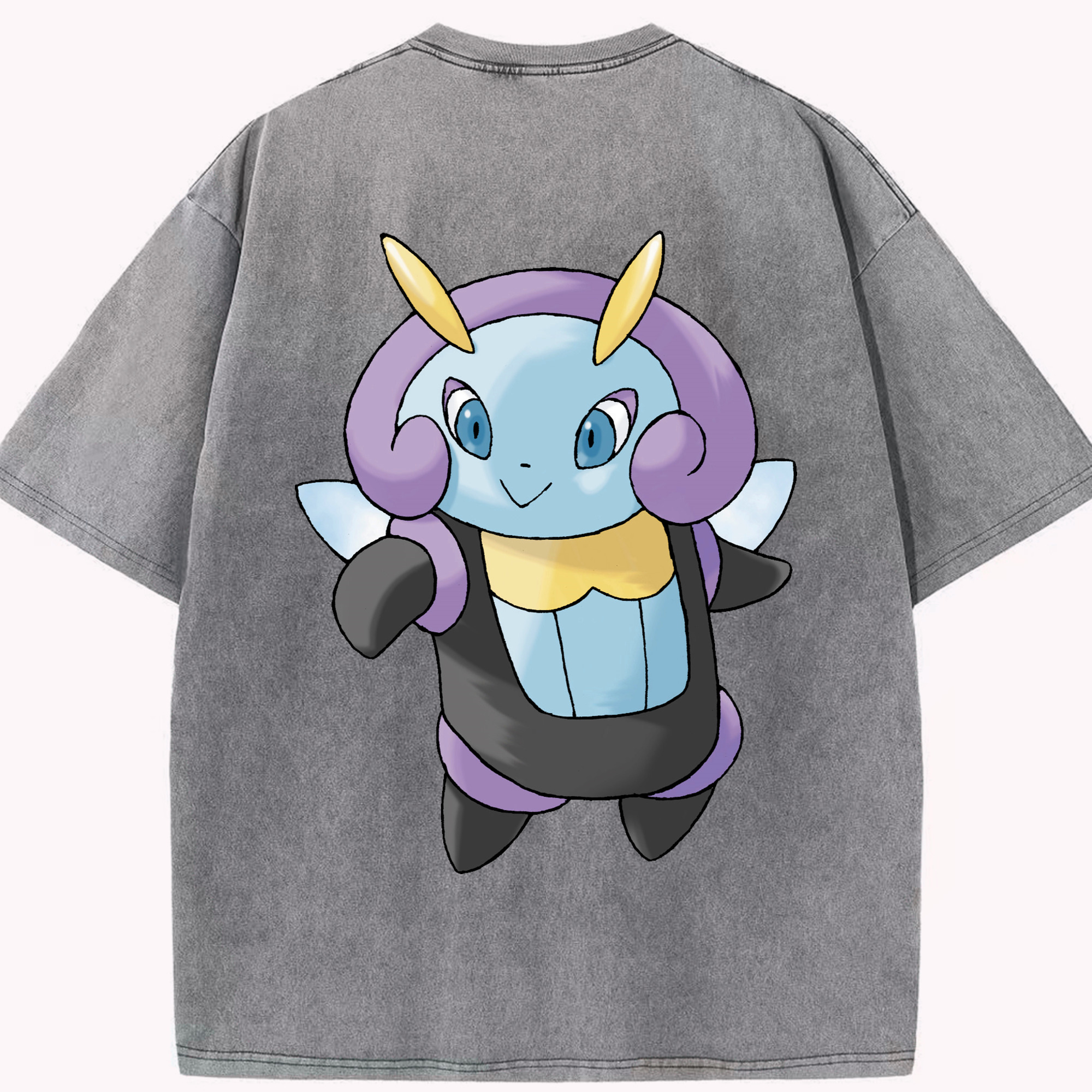 （画像用） ポケットモンスター Pokémon 綿100% ヴィンテージ風 半袖Tシャツ（背面プリント）