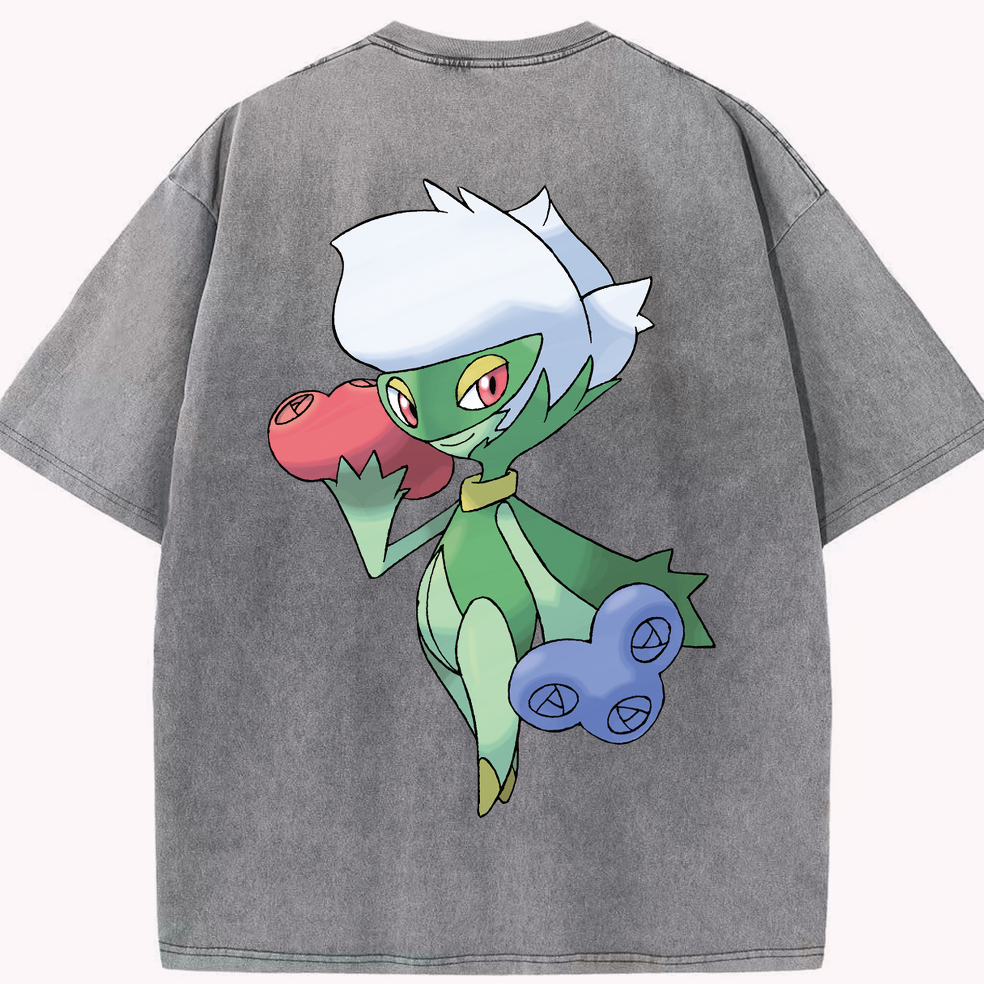 （画像用） ポケットモンスター Pokémon 綿100% ヴィンテージ風 半袖Tシャツ（背面プリント）