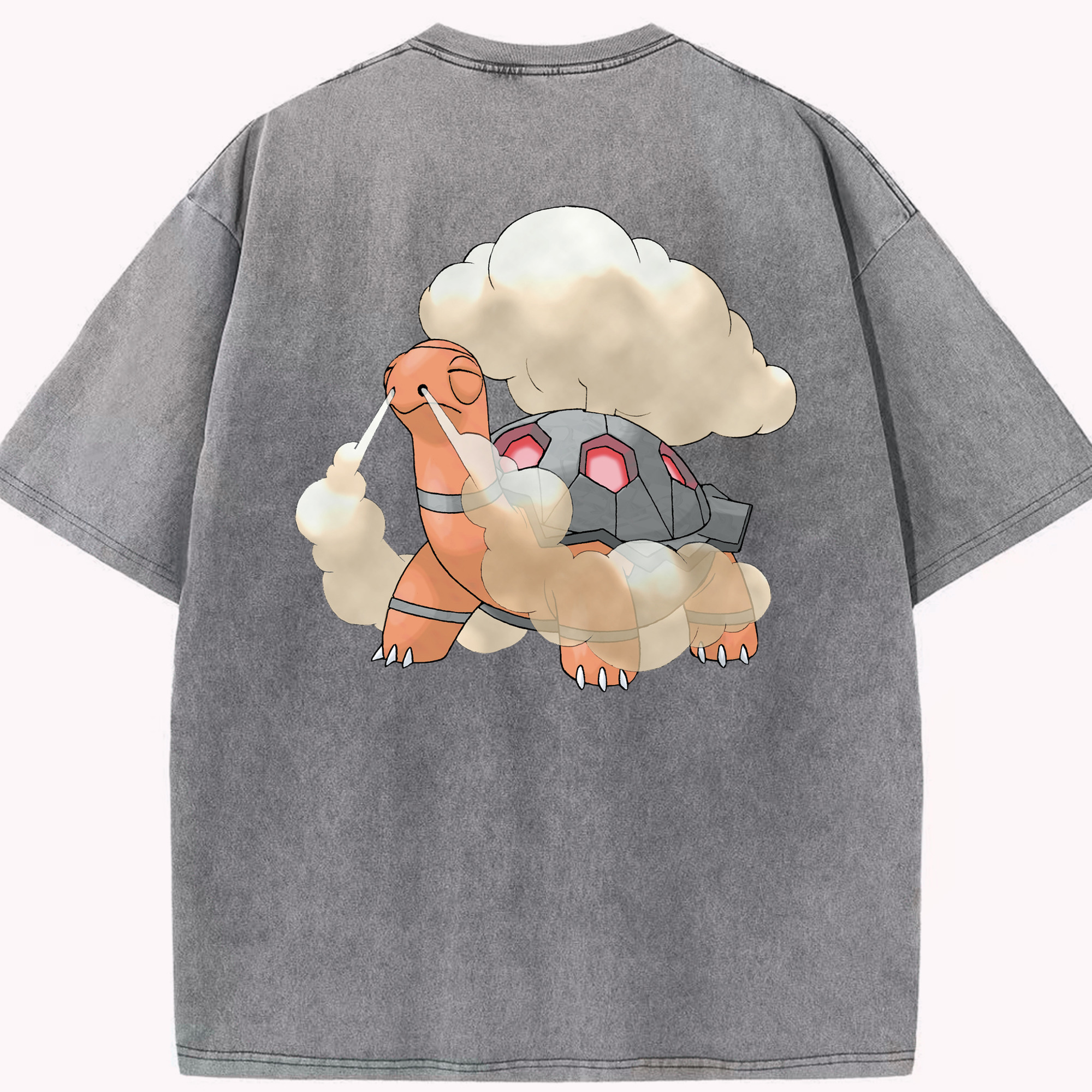 （画像用） ポケットモンスター Pokémon 綿100% ヴィンテージ風 半袖Tシャツ（背面プリント）