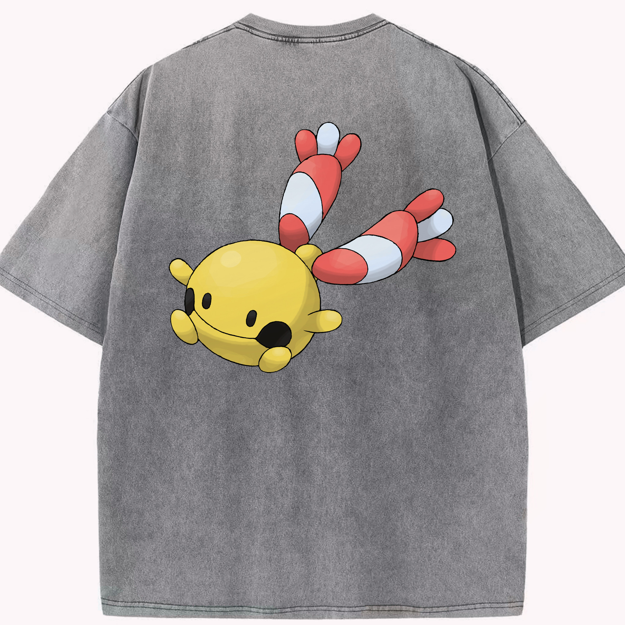 （画像用） ポケットモンスター Pokémon 綿100% ヴィンテージ風 半袖Tシャツ（背面プリント）
