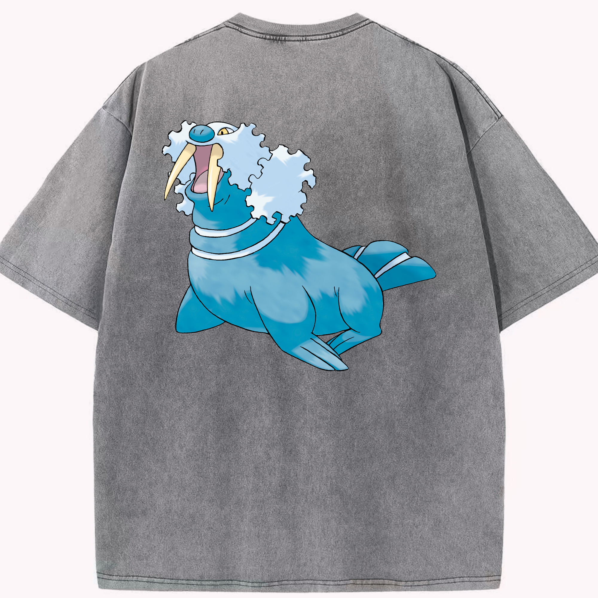 （画像用） ポケットモンスター Pokémon 綿100% ヴィンテージ風 半袖Tシャツ（背面プリント）