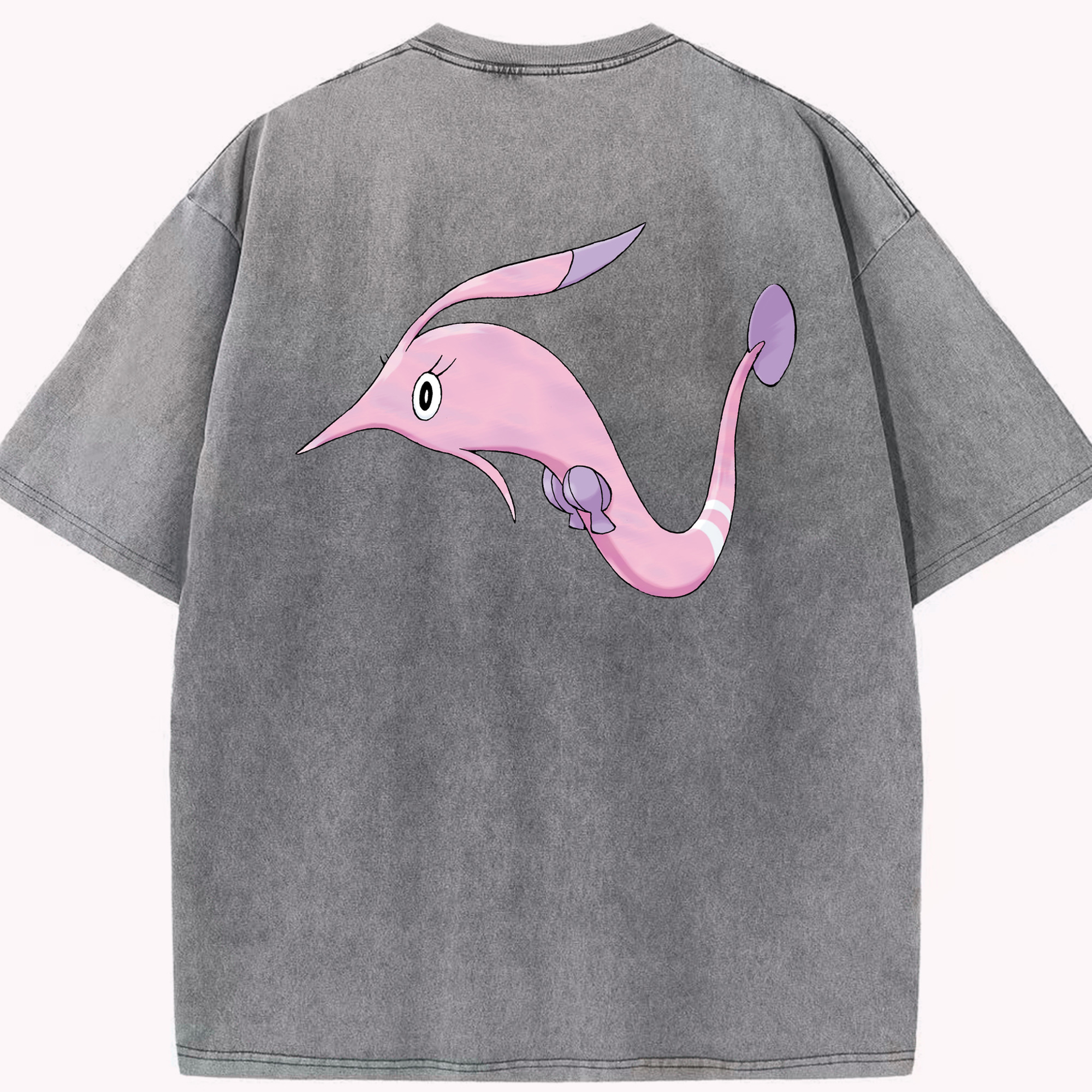 （画像用） ポケットモンスター Pokémon 綿100% ヴィンテージ風 半袖Tシャツ（背面プリント）