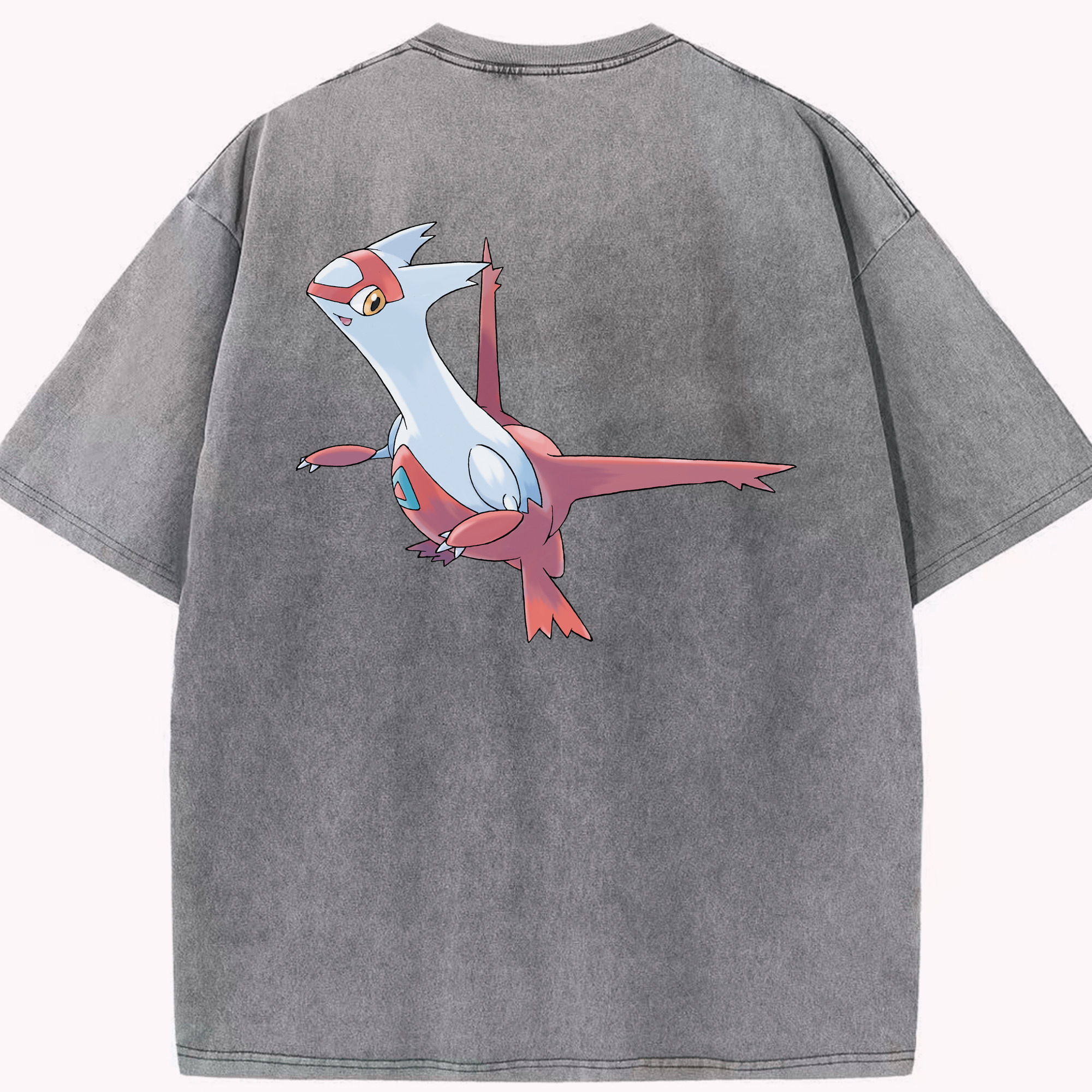 （画像用） ポケットモンスター Pokémon 綿100% ヴィンテージ風 半袖Tシャツ（背面プリント）