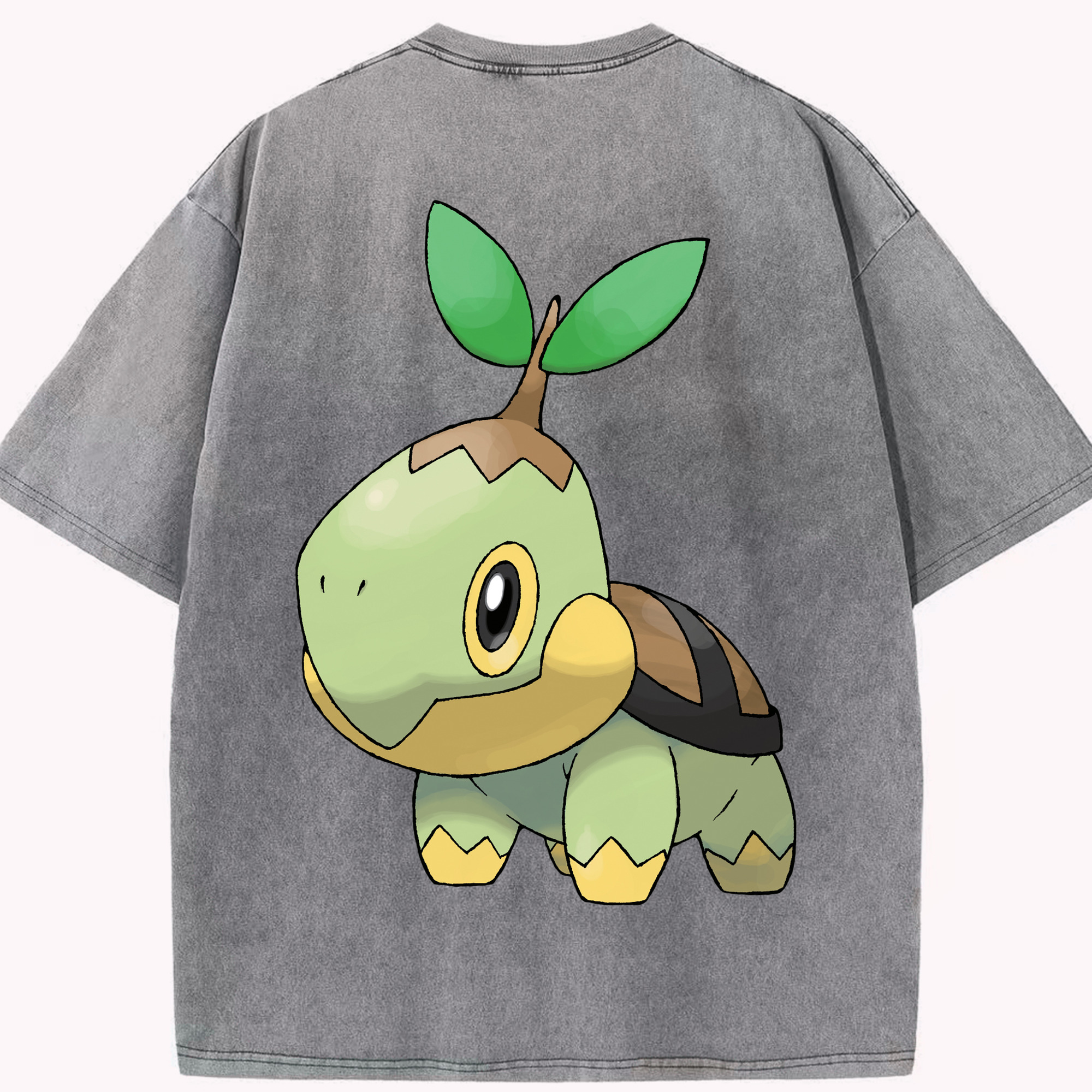 （画像用） ポケットモンスター Pokémon 綿100% ヴィンテージ風 半袖Tシャツ（背面プリント）