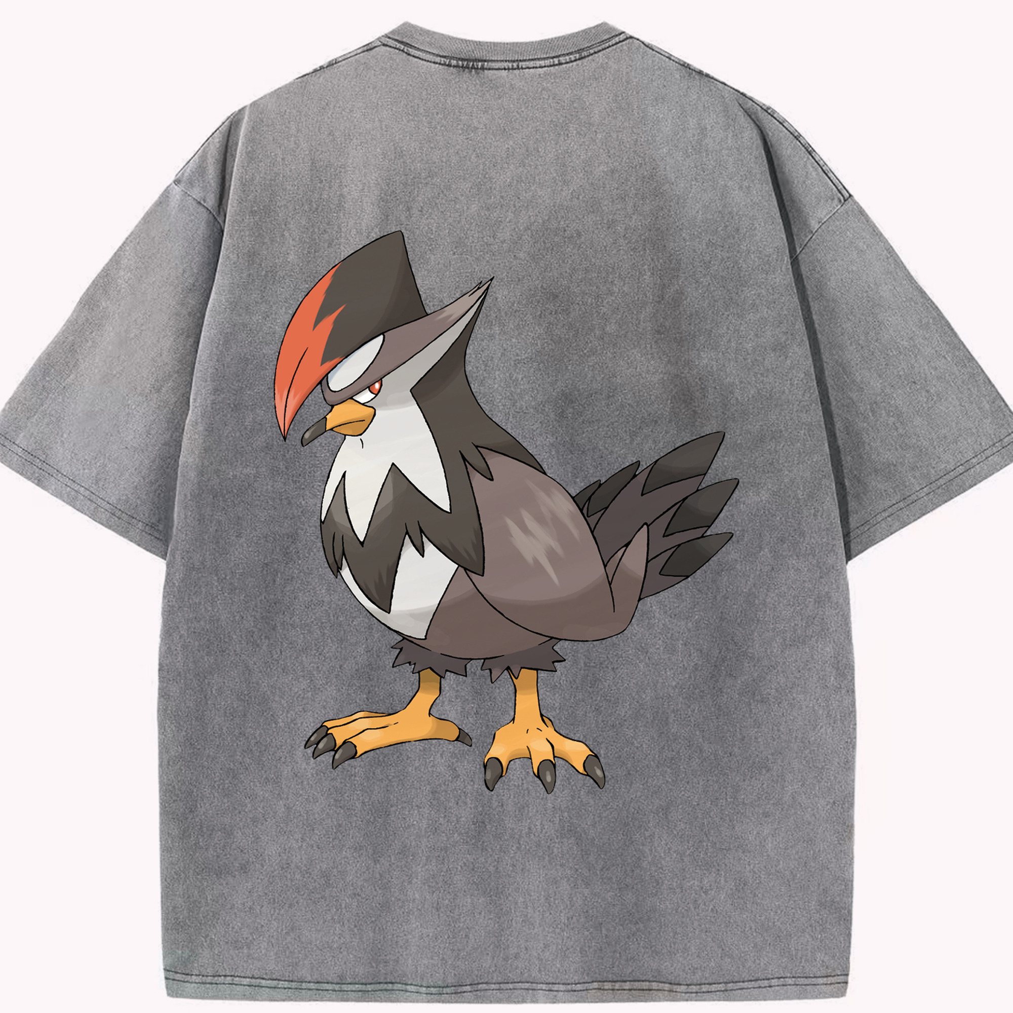 （画像用） ポケットモンスター Pokémon 綿100% ヴィンテージ風 半袖Tシャツ（背面プリント）