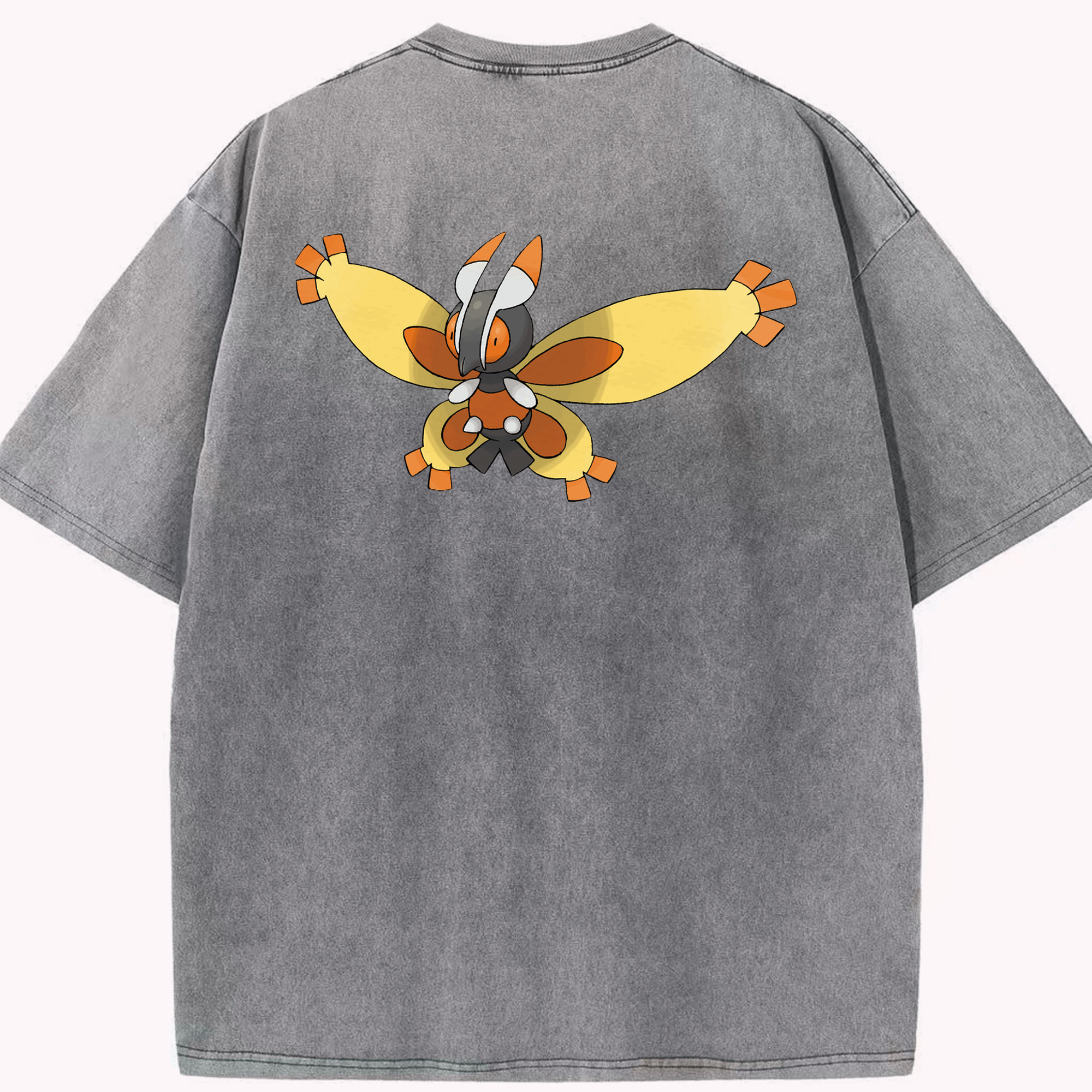 （画像用） ポケットモンスター Pokémon 綿100% ヴィンテージ風 半袖Tシャツ（背面プリント）