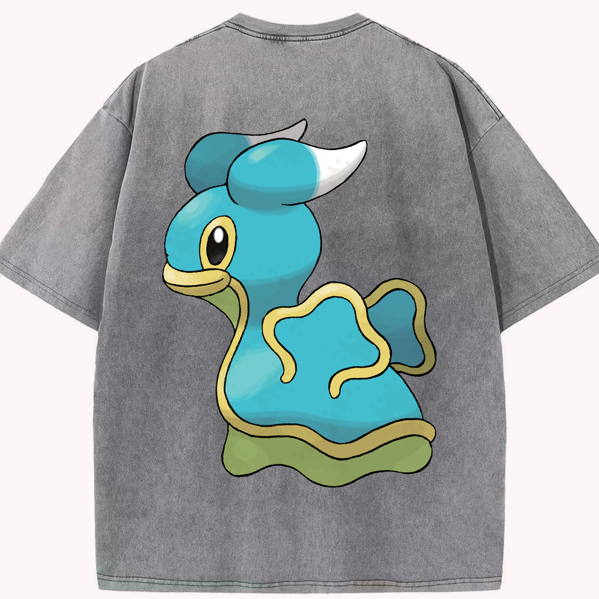 （画像用） ポケットモンスター Pokémon 綿100% ヴィンテージ風 半袖Tシャツ（背面プリント）