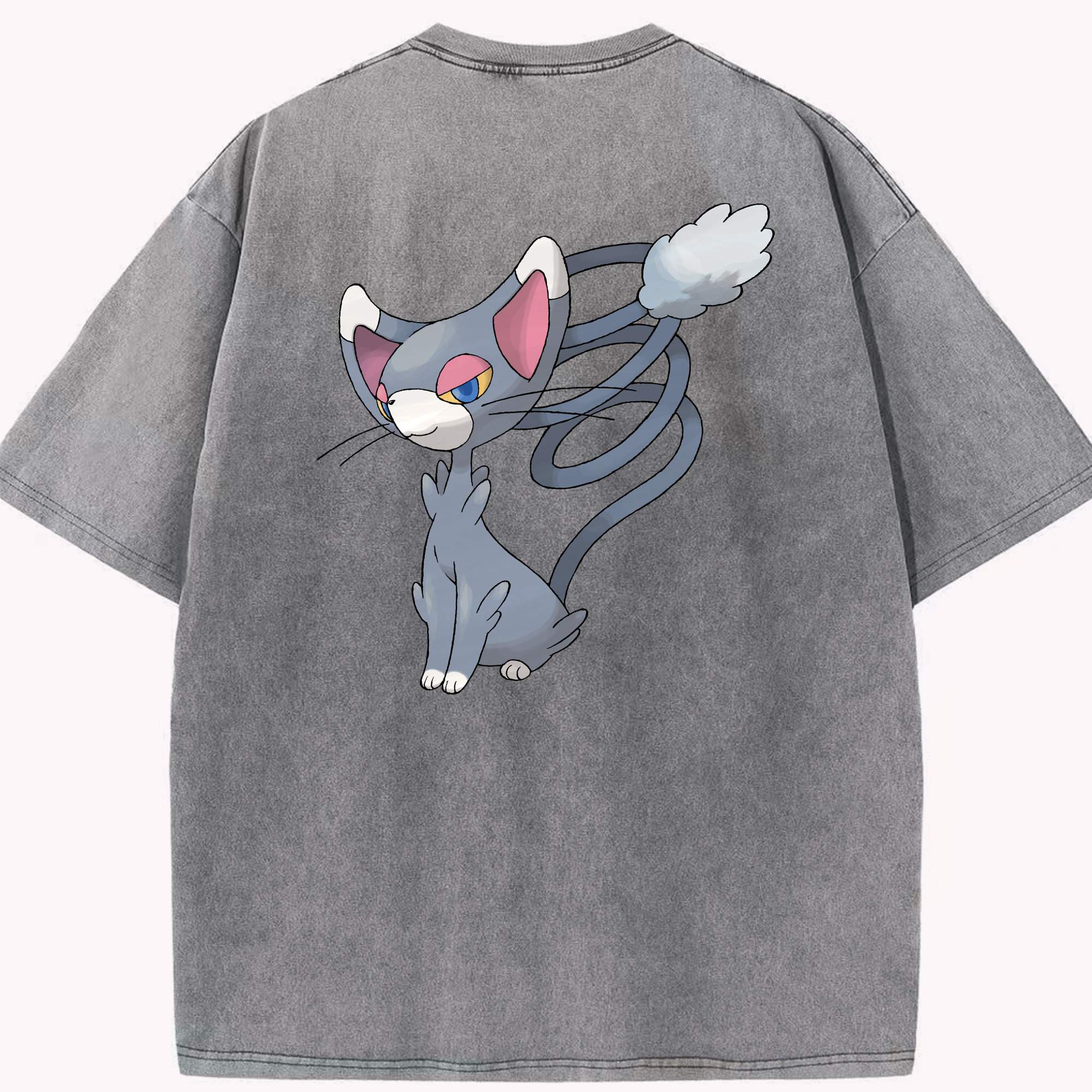 （画像用） ポケットモンスター Pokémon 綿100% ヴィンテージ風 半袖Tシャツ（背面プリント）