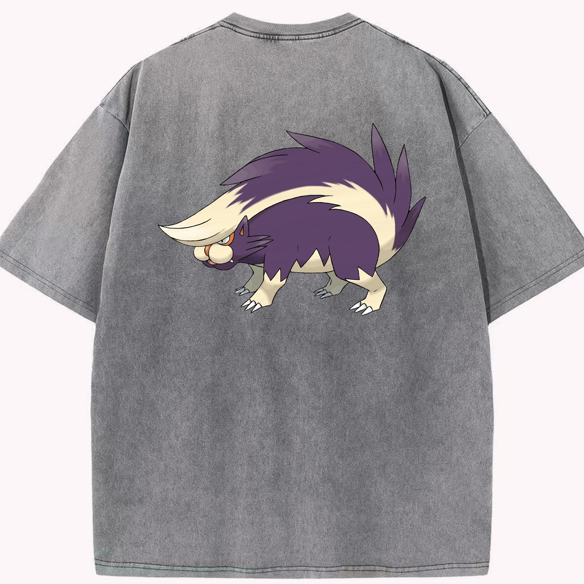 （画像用） ポケットモンスター Pokémon 綿100% ヴィンテージ風 半袖Tシャツ（背面プリント）